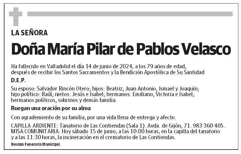 María Pilar de Pablos Velasco