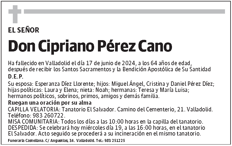 Cipriano Pérez Cano