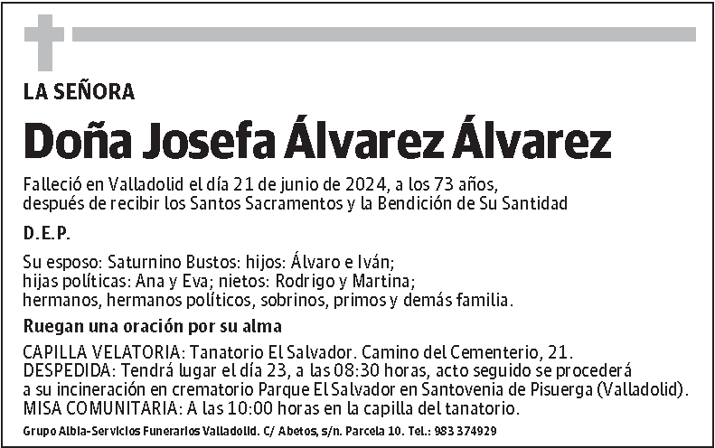 Josefa Álvarez Álvarez