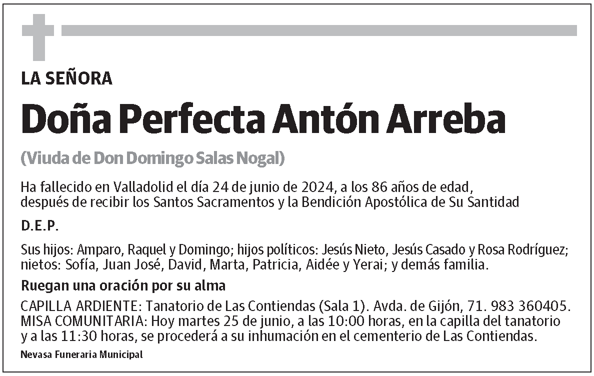 Perfecta Antón Arreba