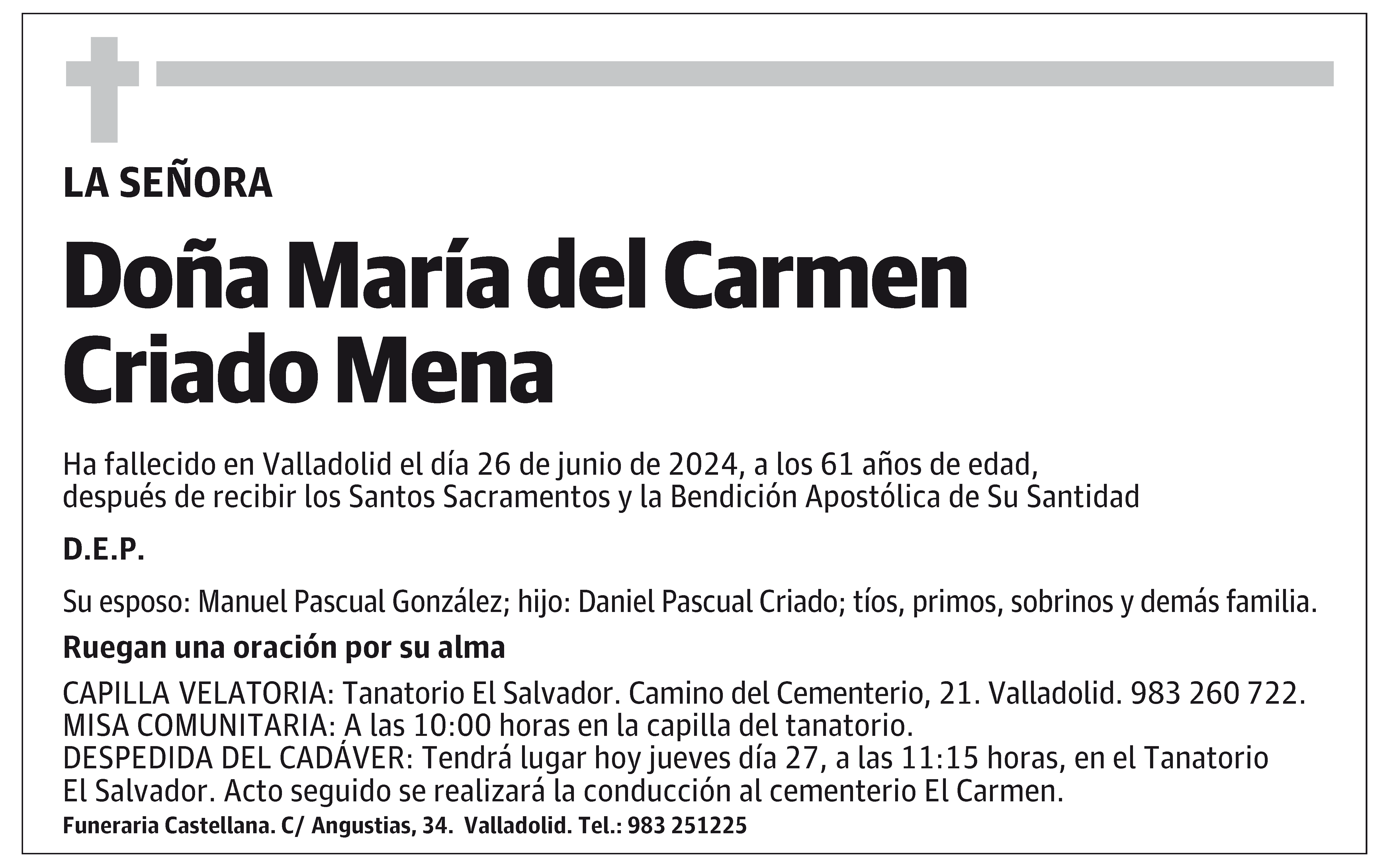 María del Carmen Criado Mena