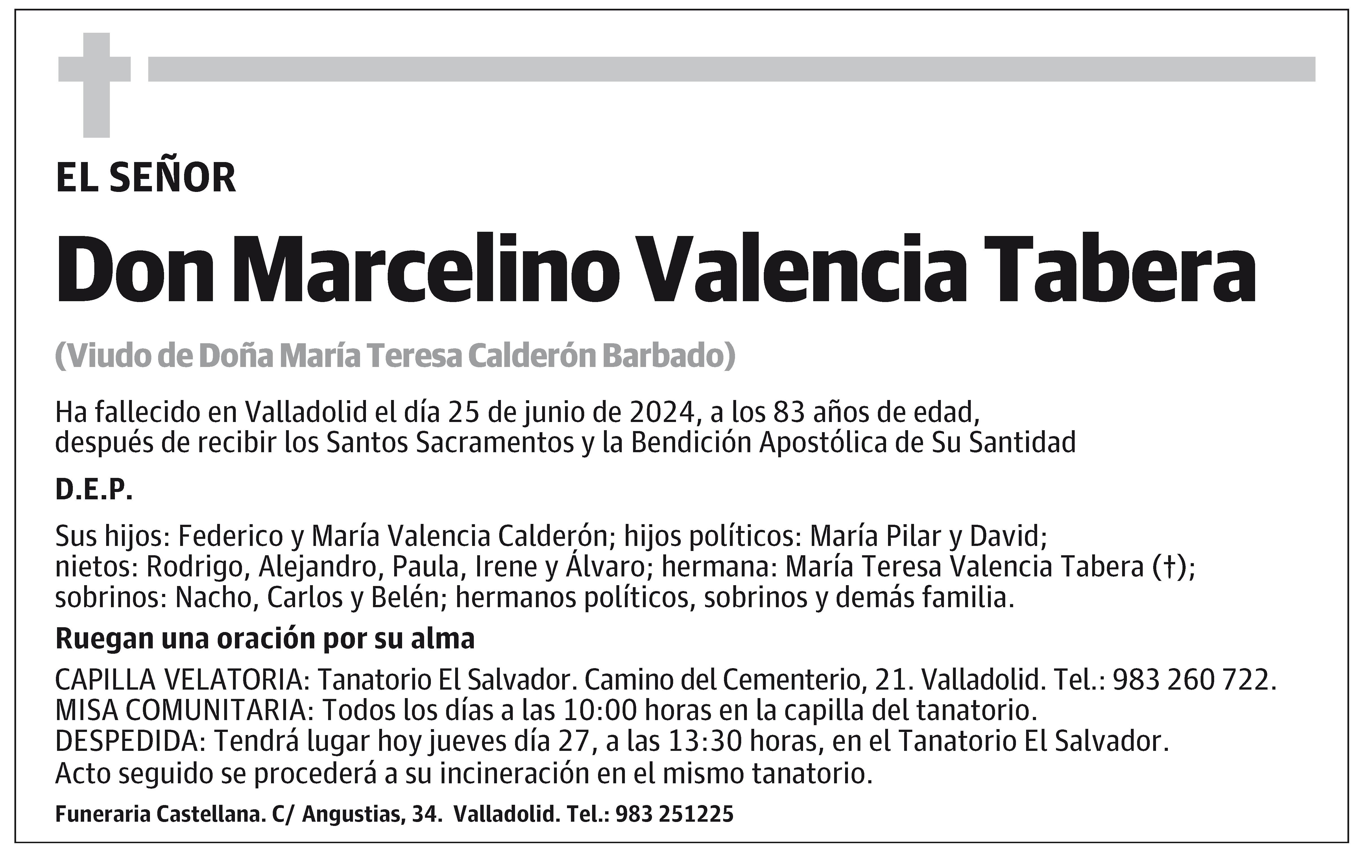 Marcelino Valencia Tabera