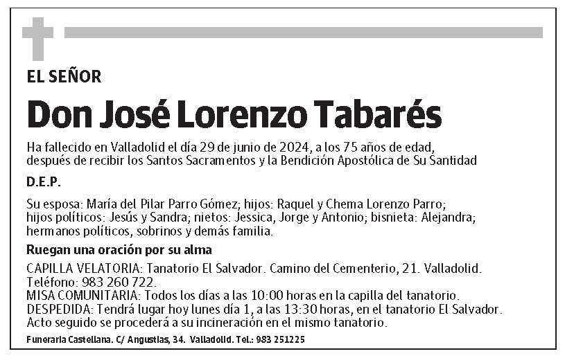 José Lorenzo Tabarés