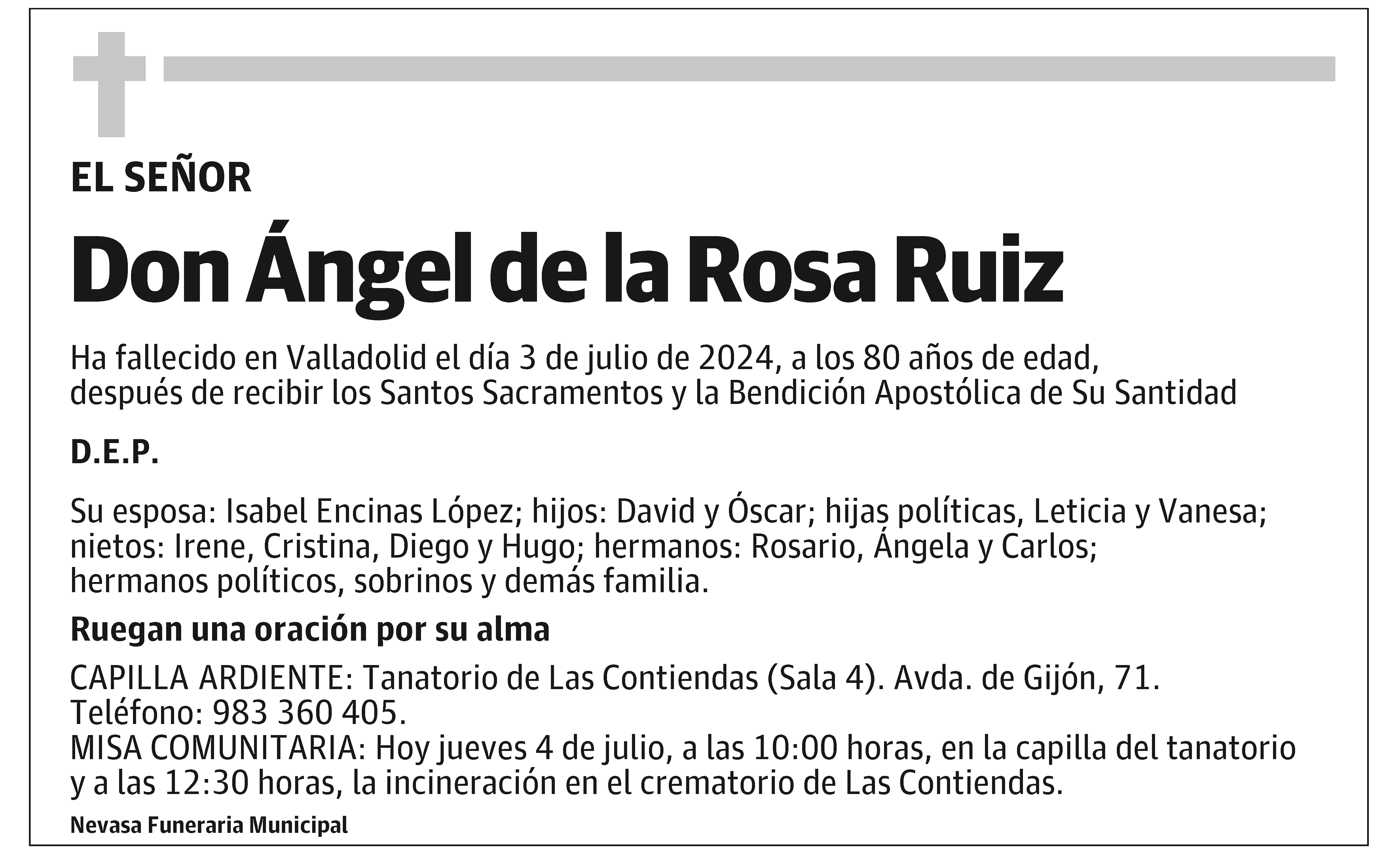 Ángel de la Rosa Ruiz
