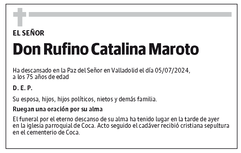 Rufino Catalina Maroto