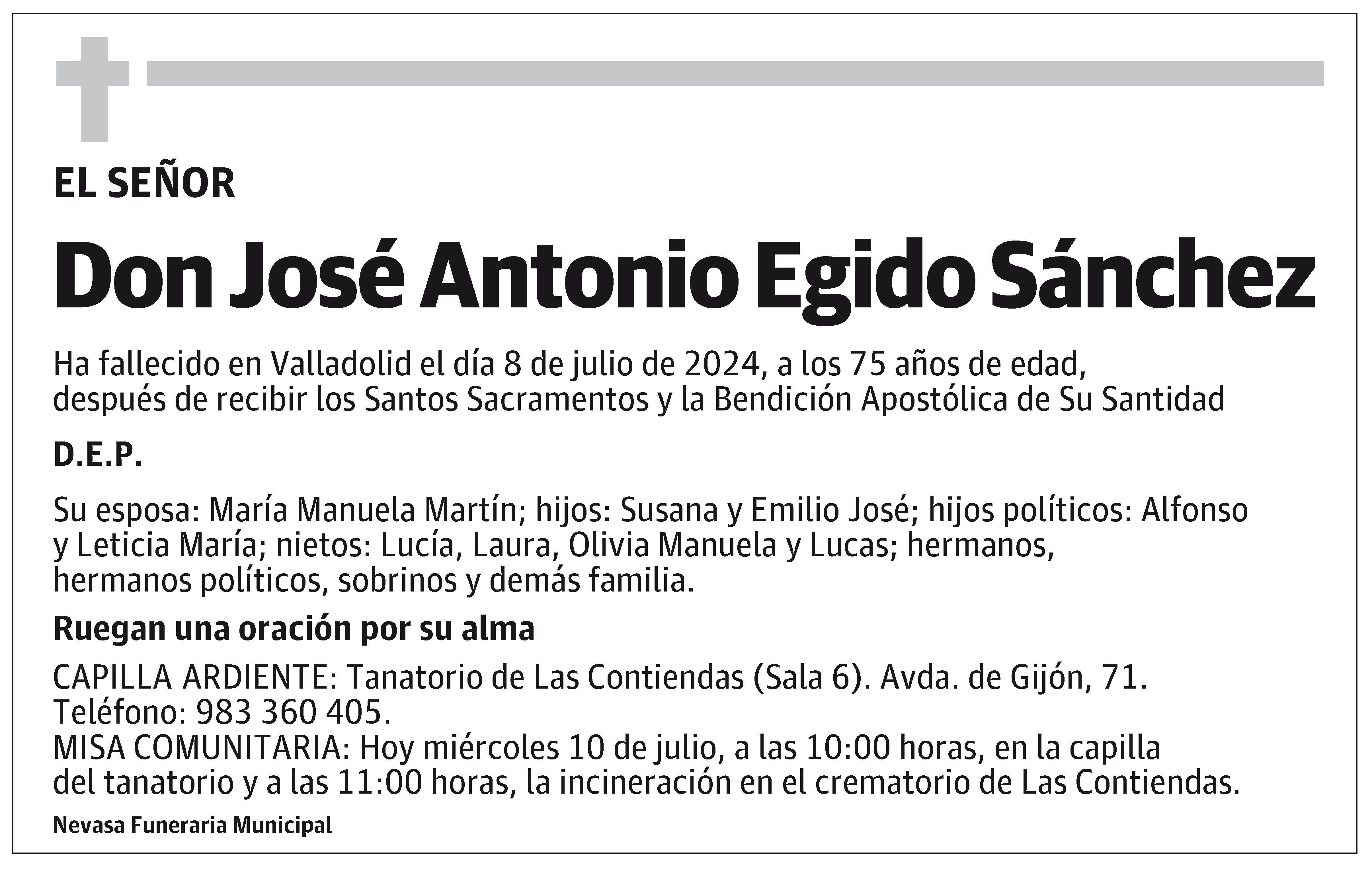 José Antonio Egido Sánchez