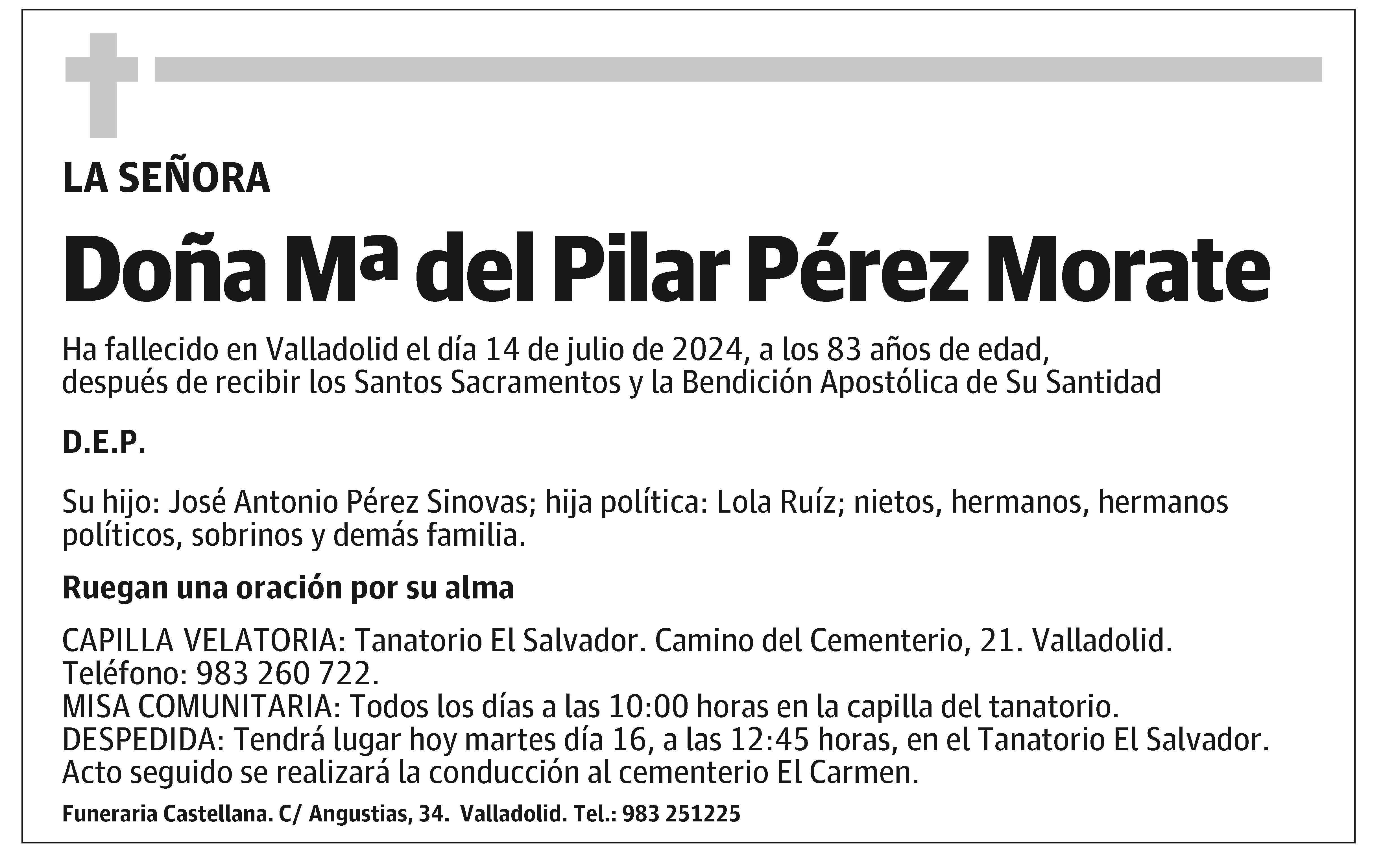 Mª del Pilar Pérez Morate