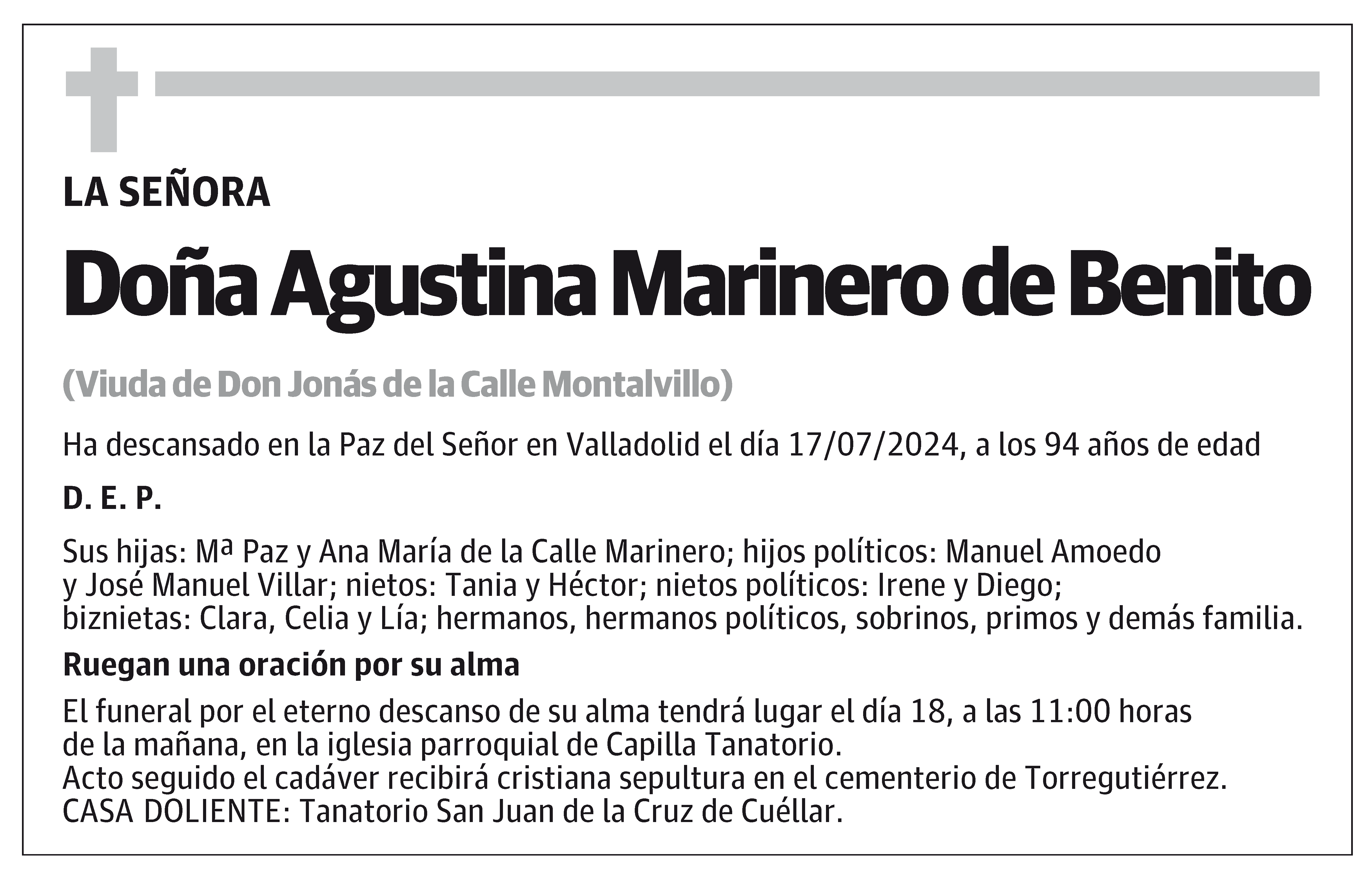 Agustina Marinero de Benito