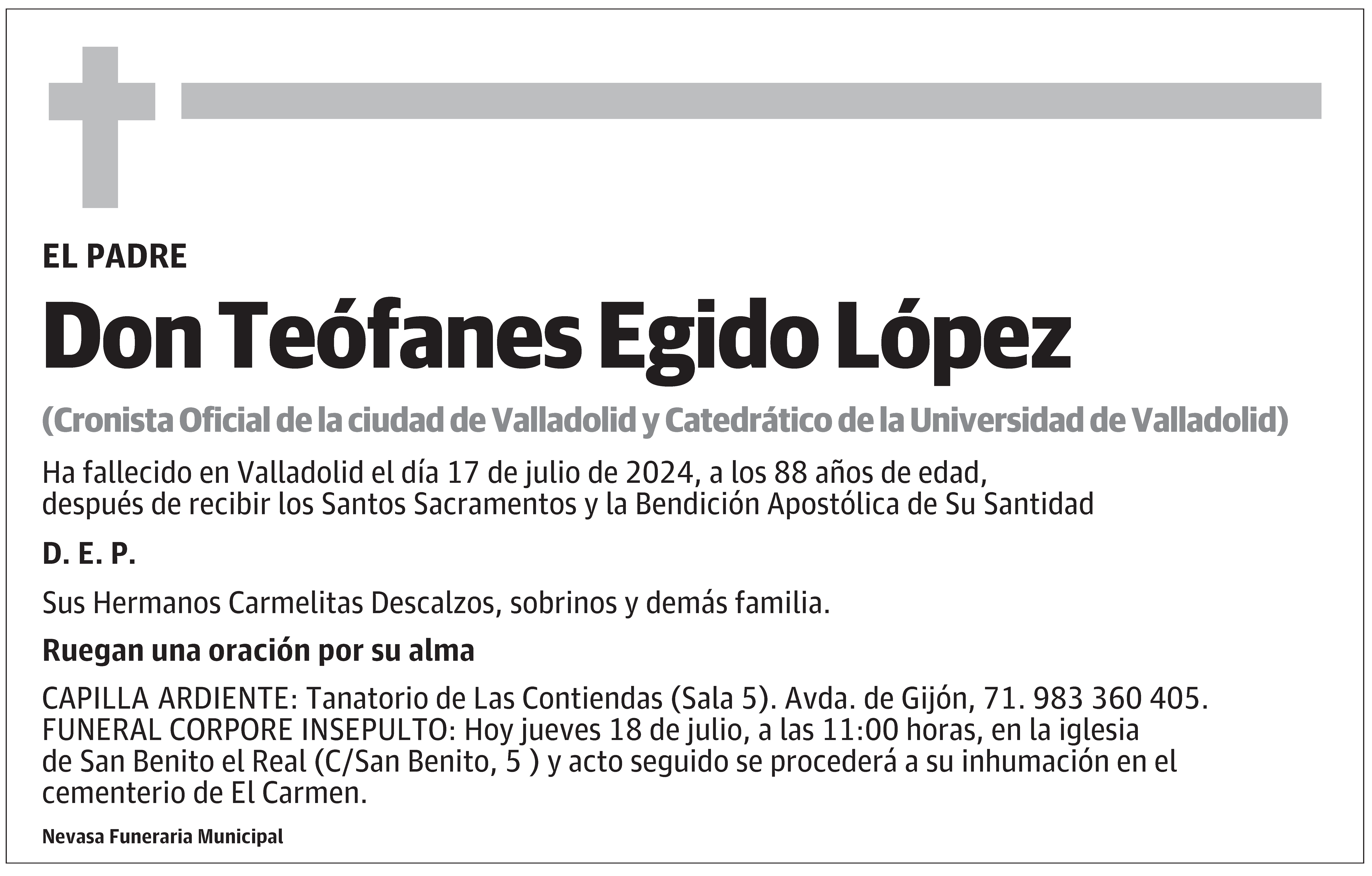 Teófanes Egido López