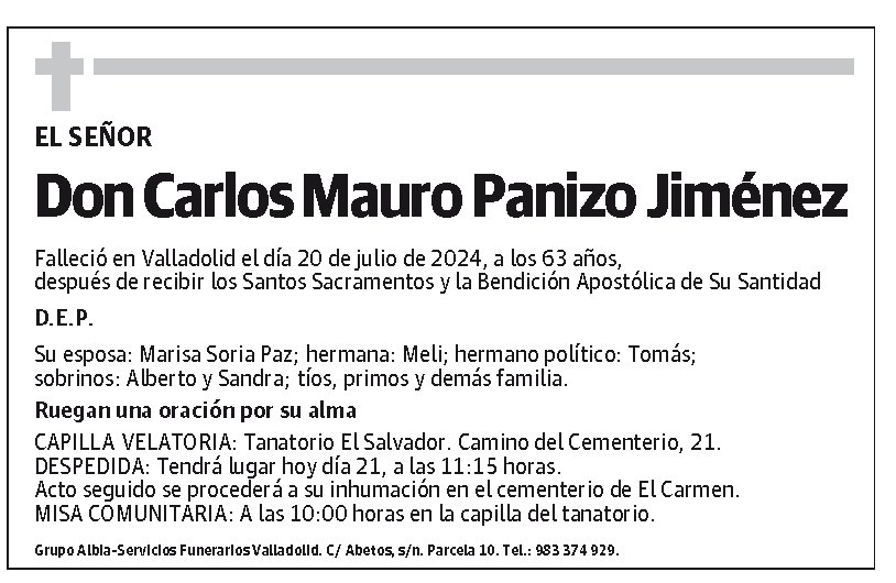 Carlos Mauro Panizo Jiménez