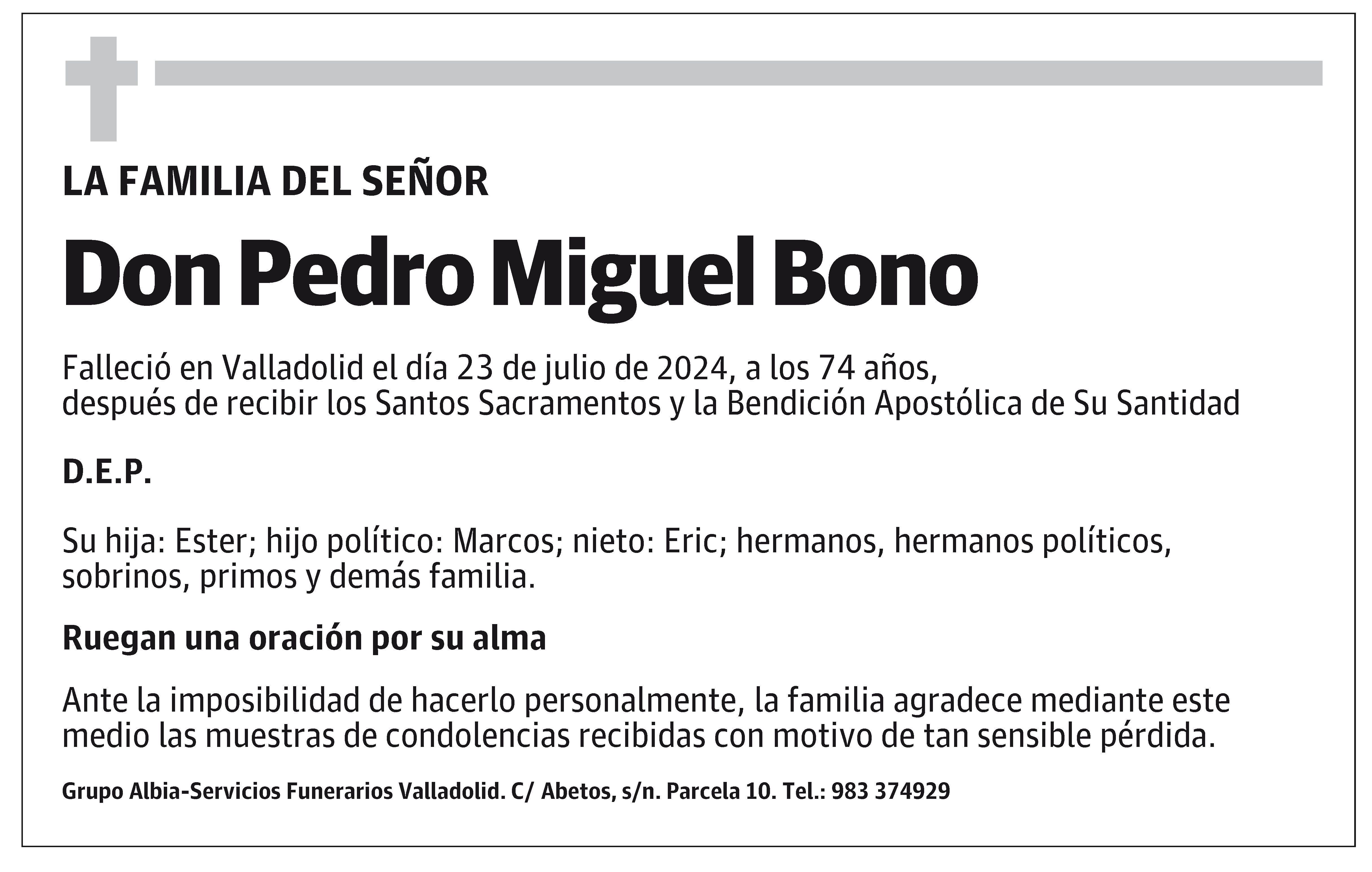 Pedro Miguel Bono