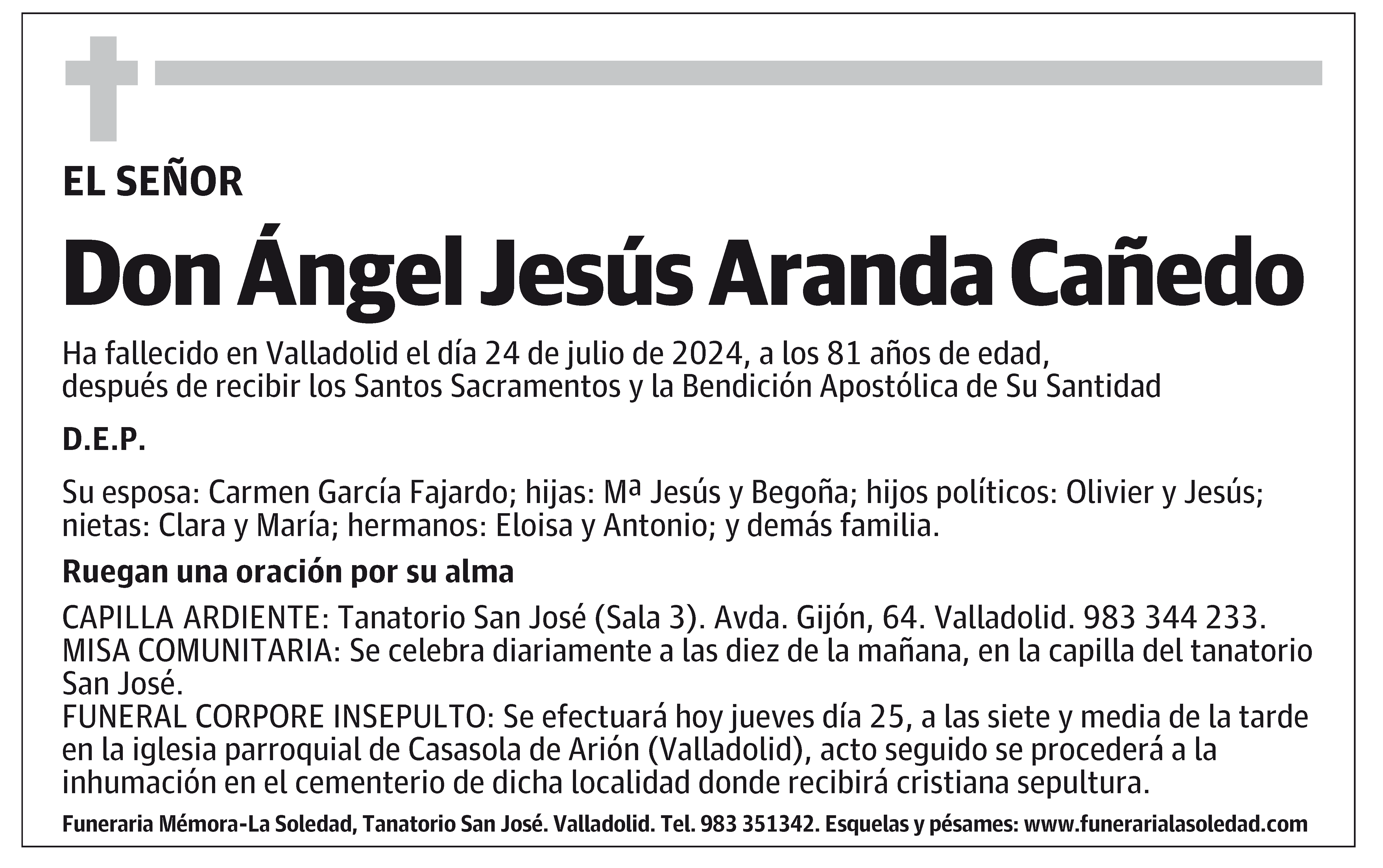 Ángel Jesús Aranda Cañedo