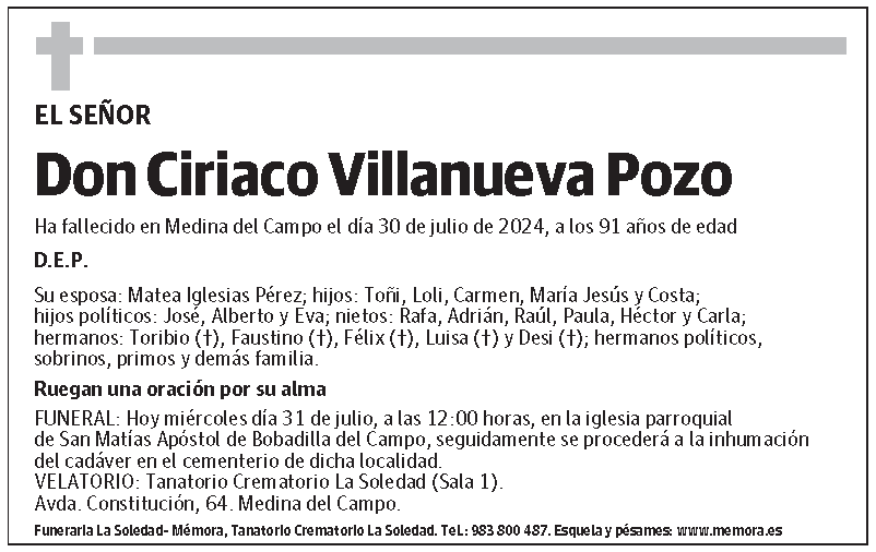 Ciriaco Villanueva Pozo