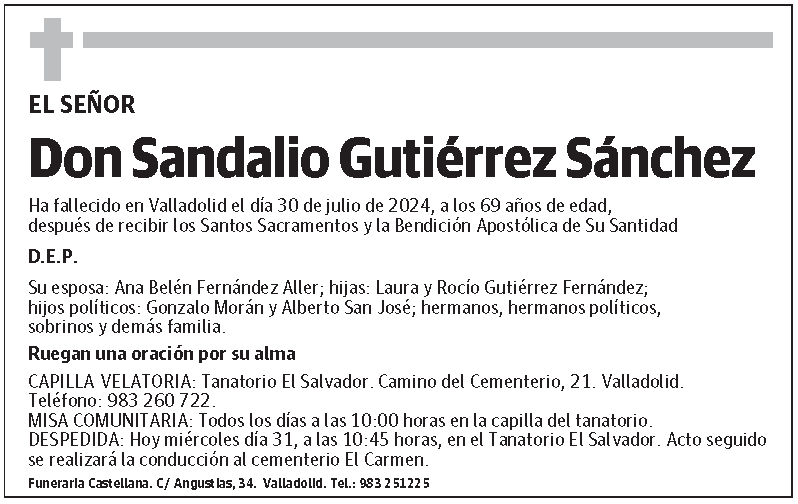 Sandalio Gutiérrez Sánchez