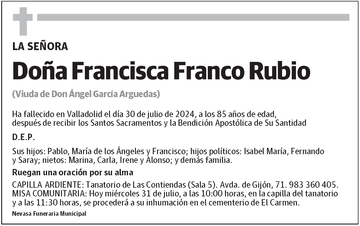 Francisca Franco Rubio