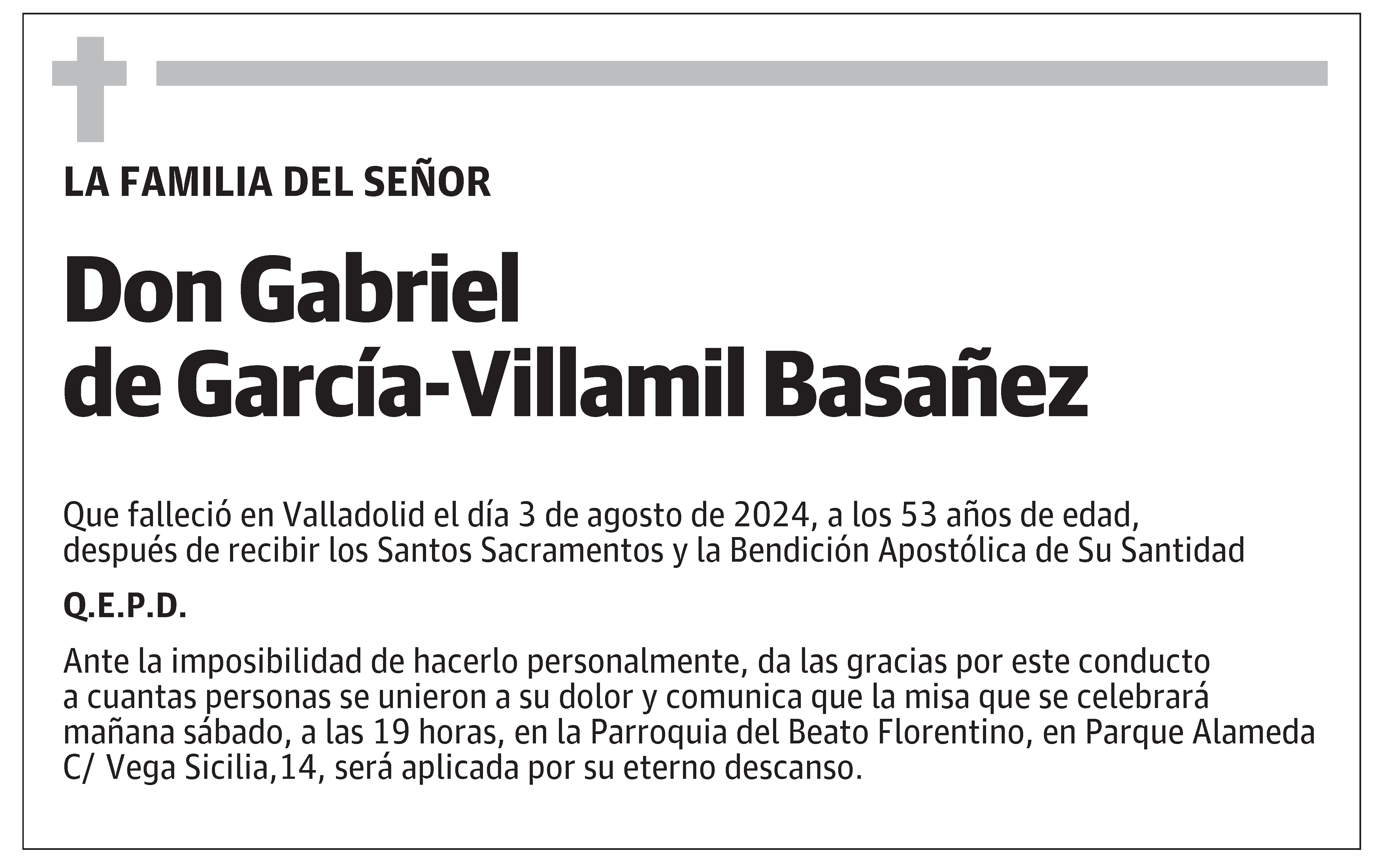 Gabriel de García- Villamil Basañez