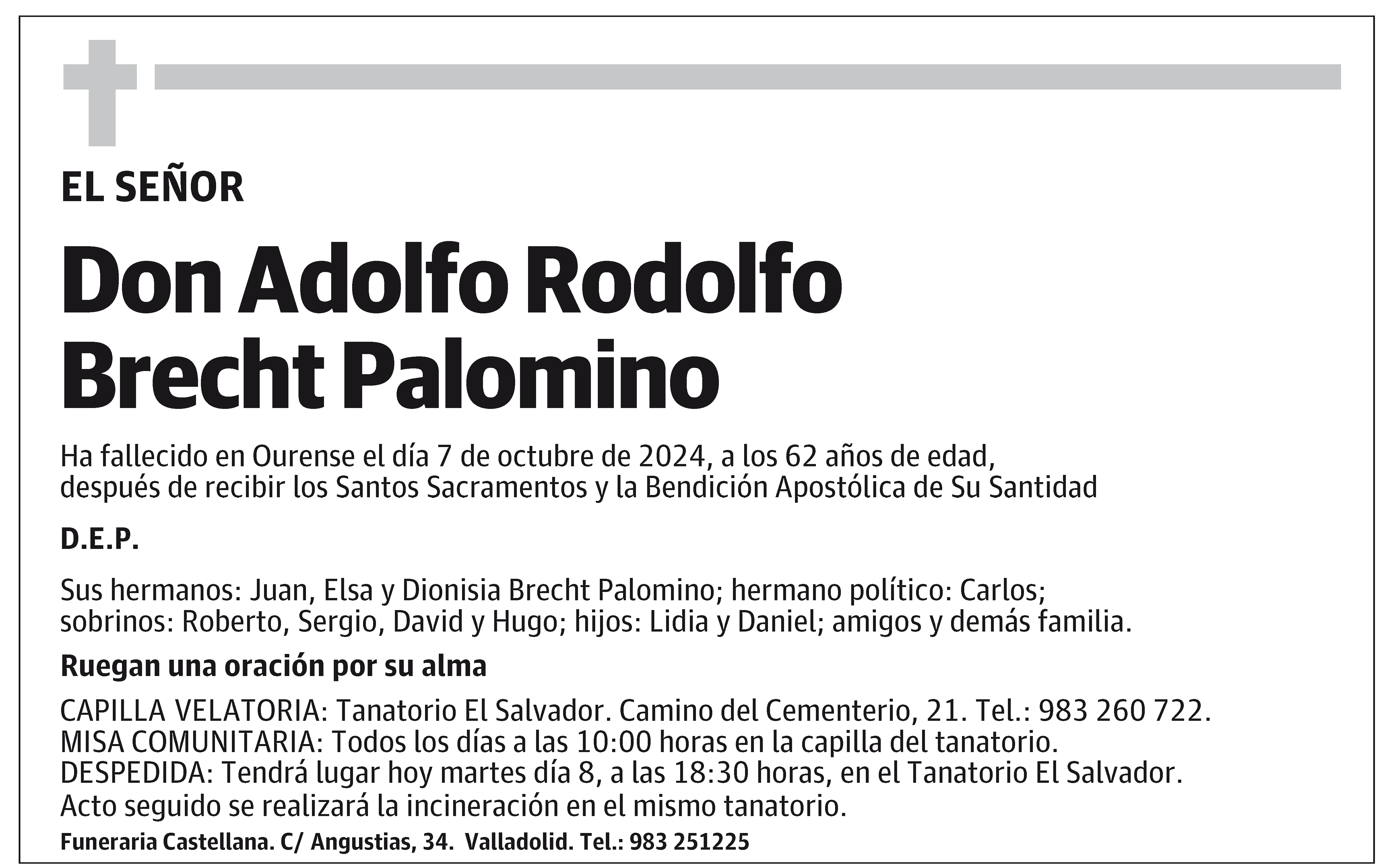 Adolfo Rodolfo Brecht Palomino