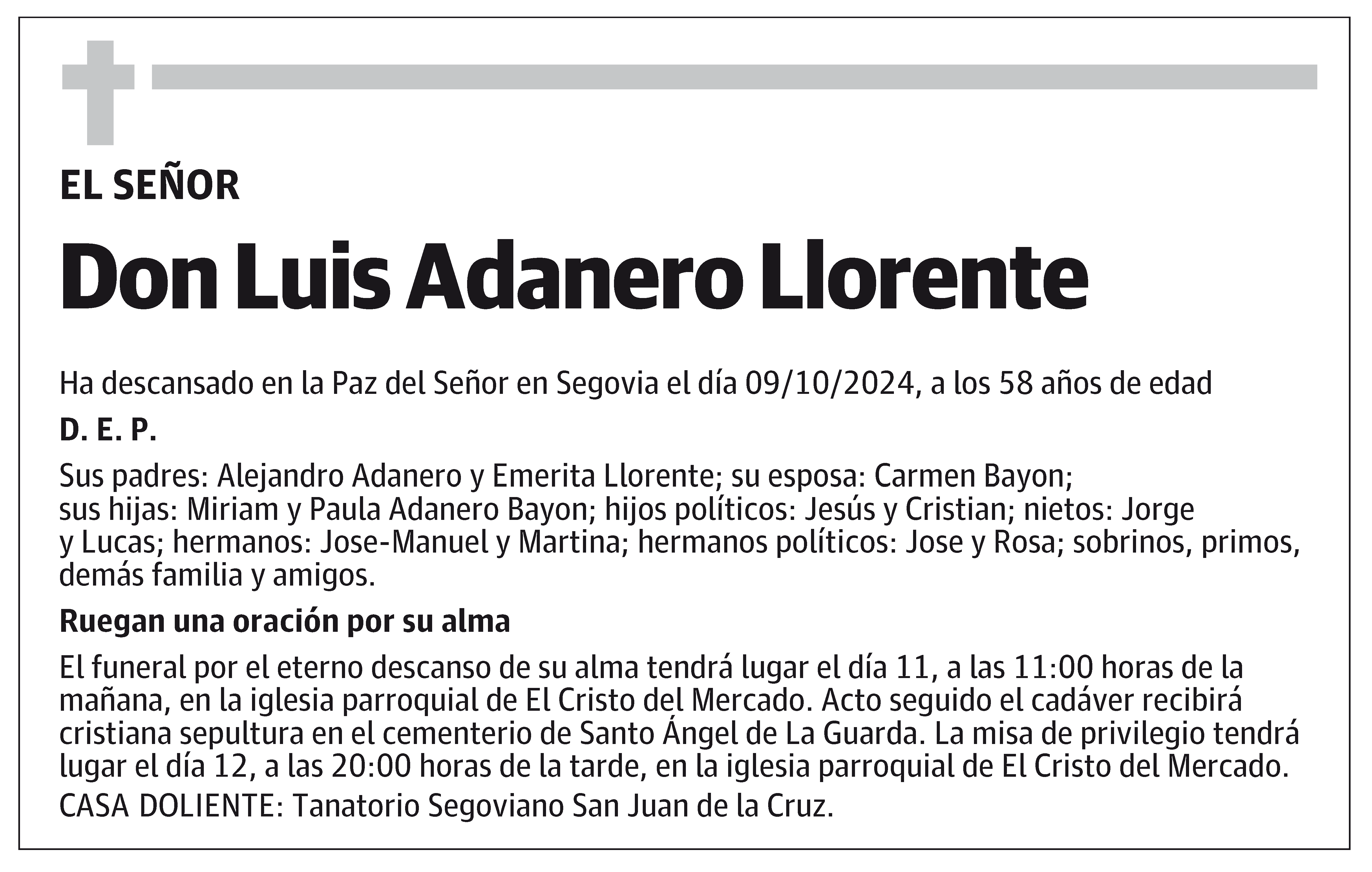 Luis Adanero Llorente