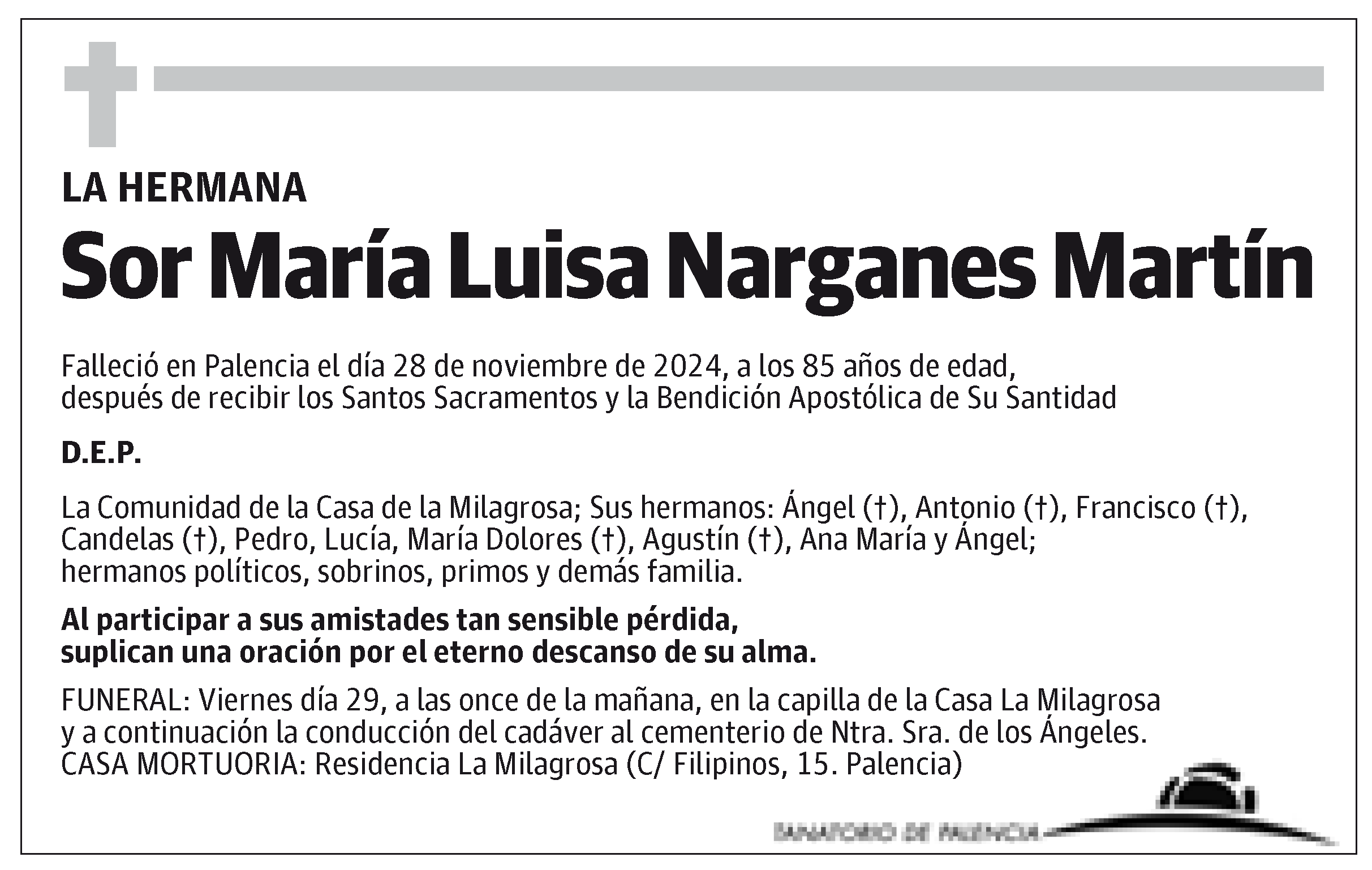 Sor María Luisa Narganes Martín