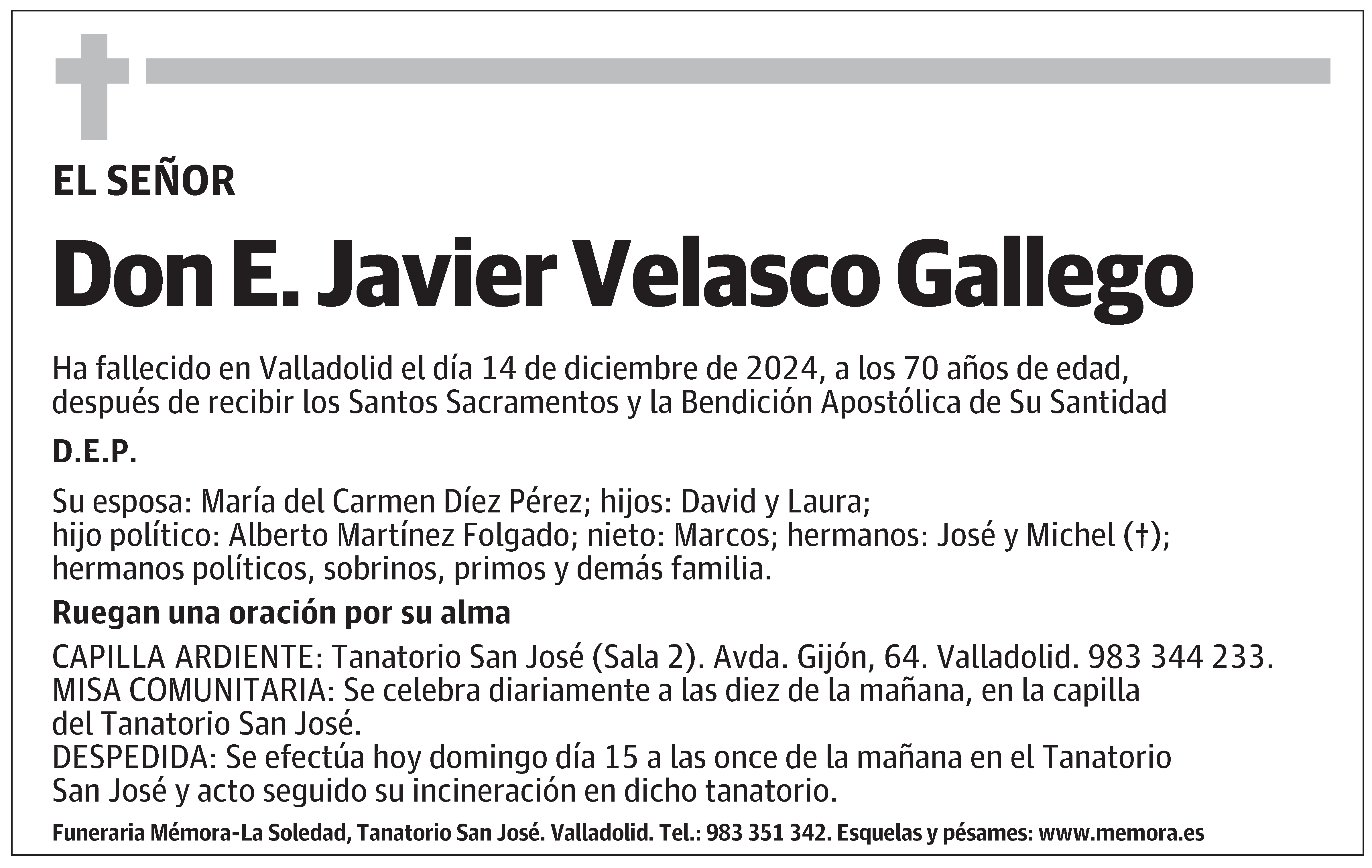 E. Javier Velasco Gallego