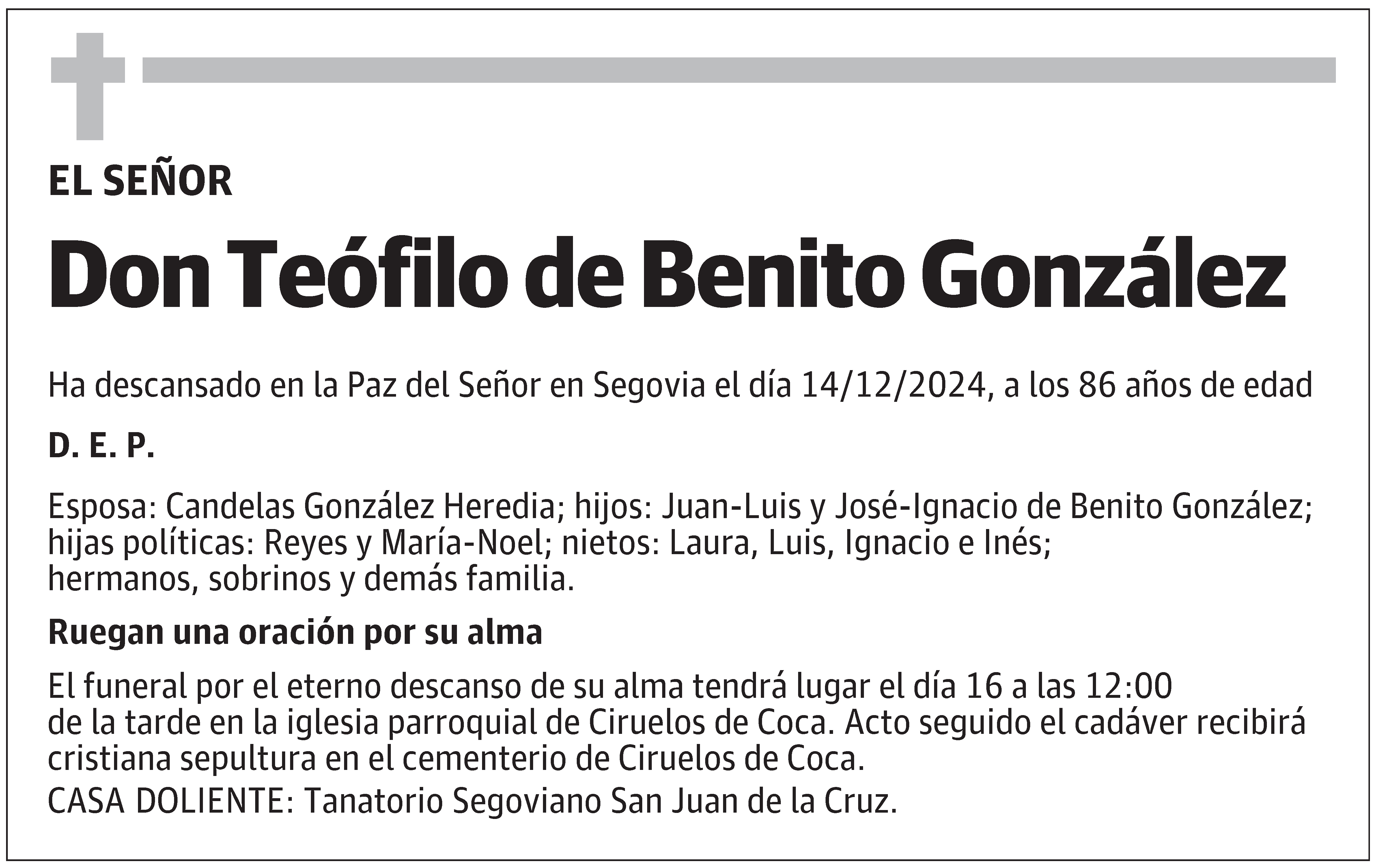 Teófilo de Benito González