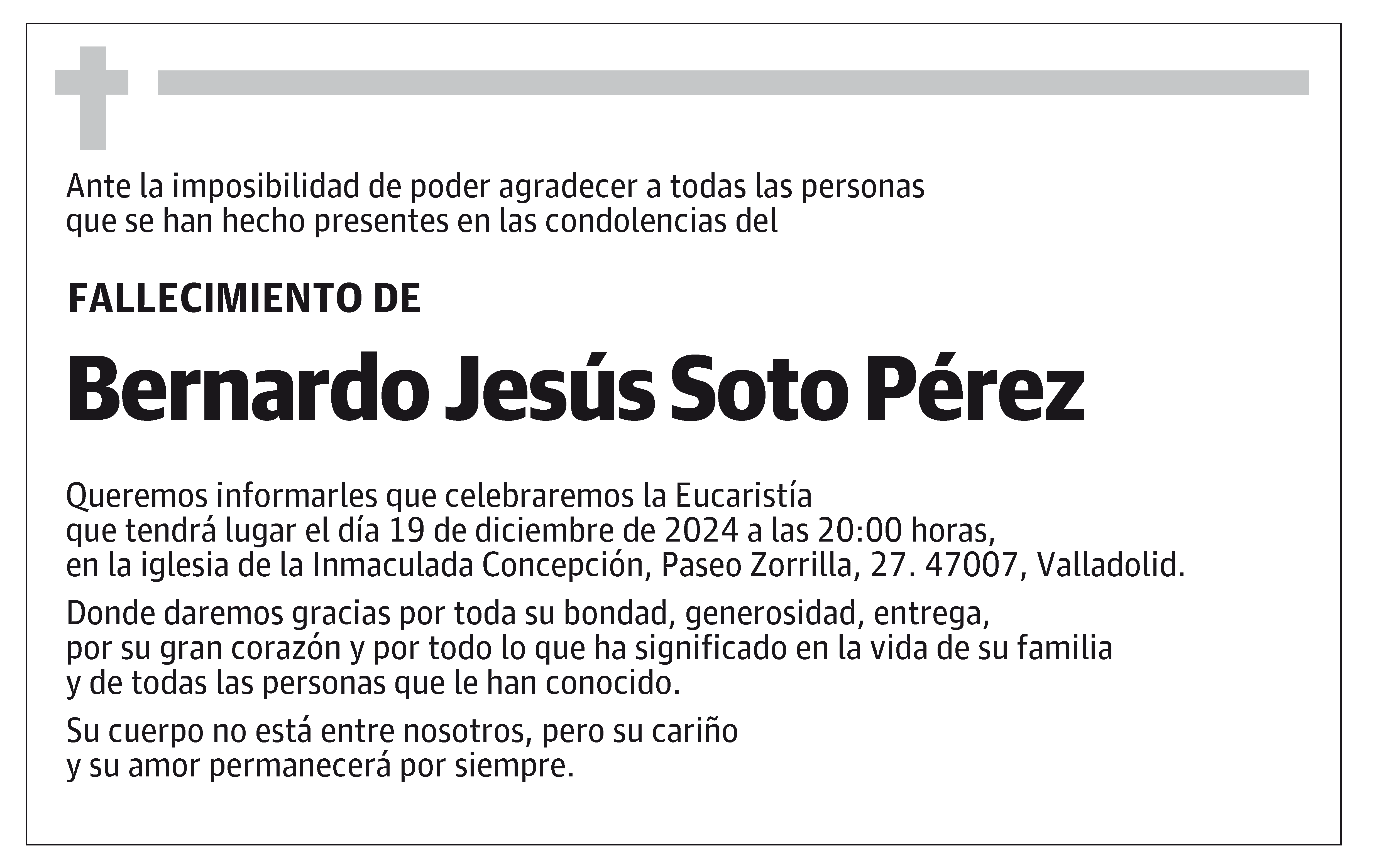 Bernardo Jesús Soto Pérez