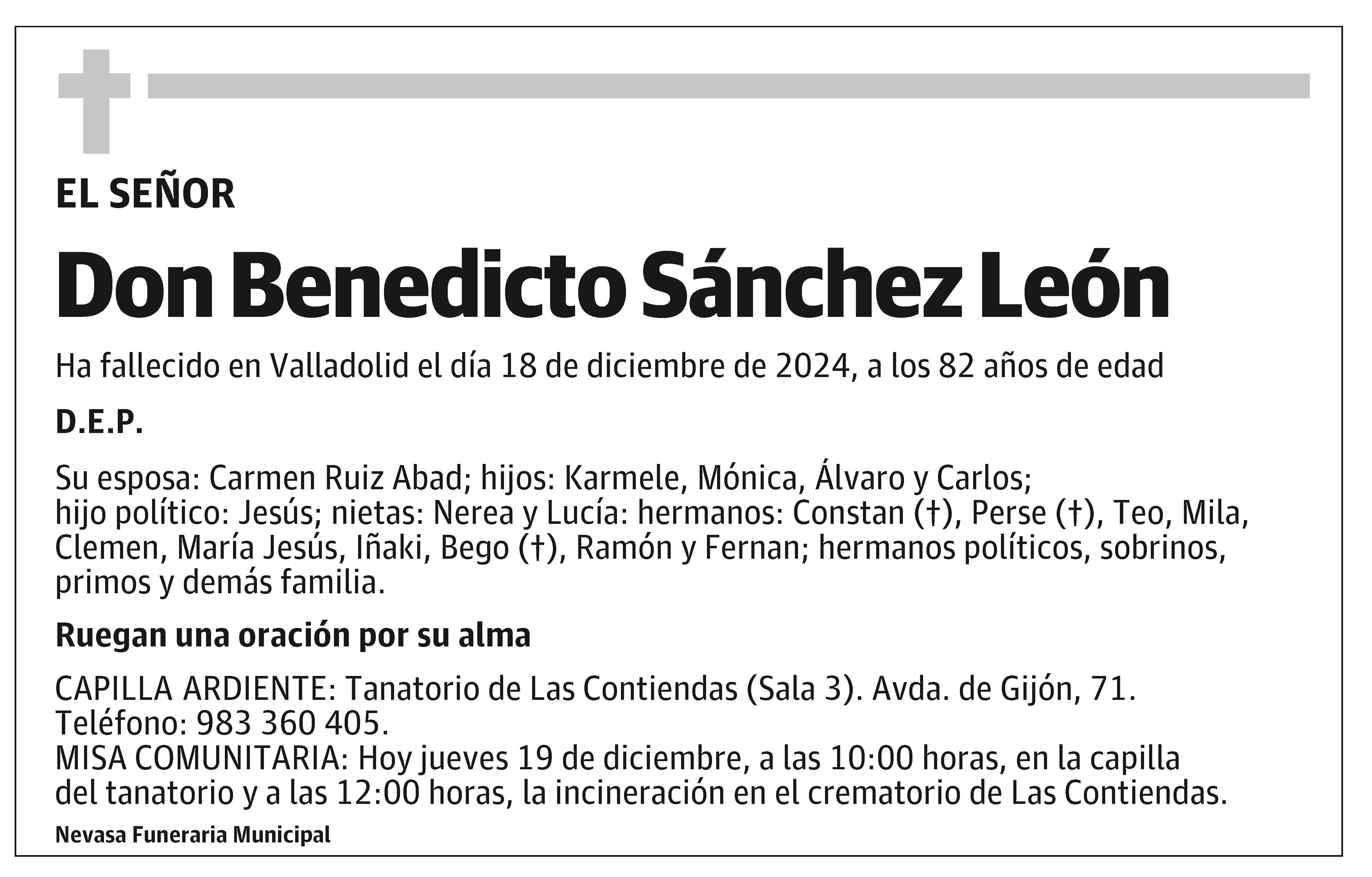 Benedicto Sánchez León