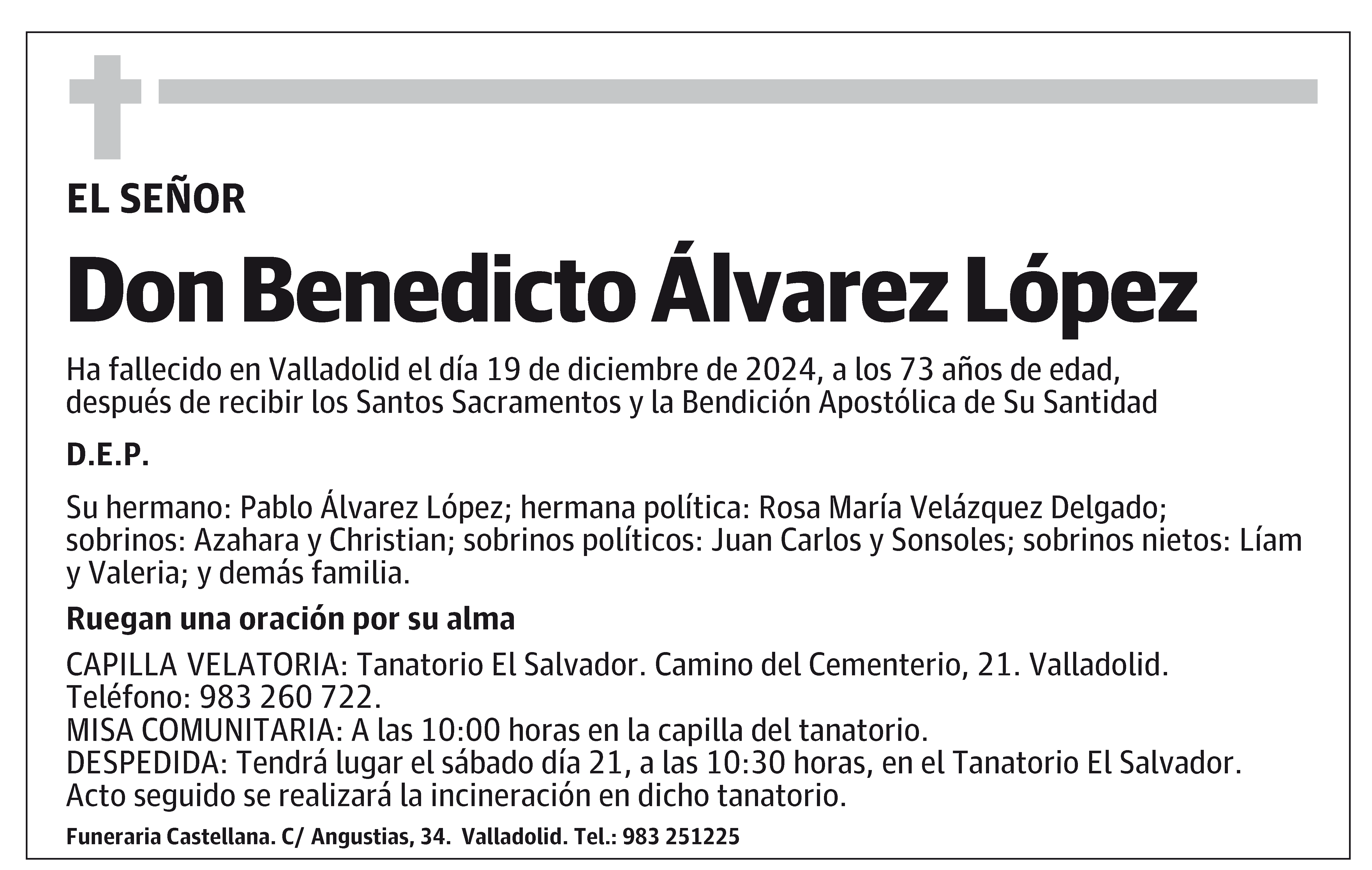 Benedicto Álvarez López