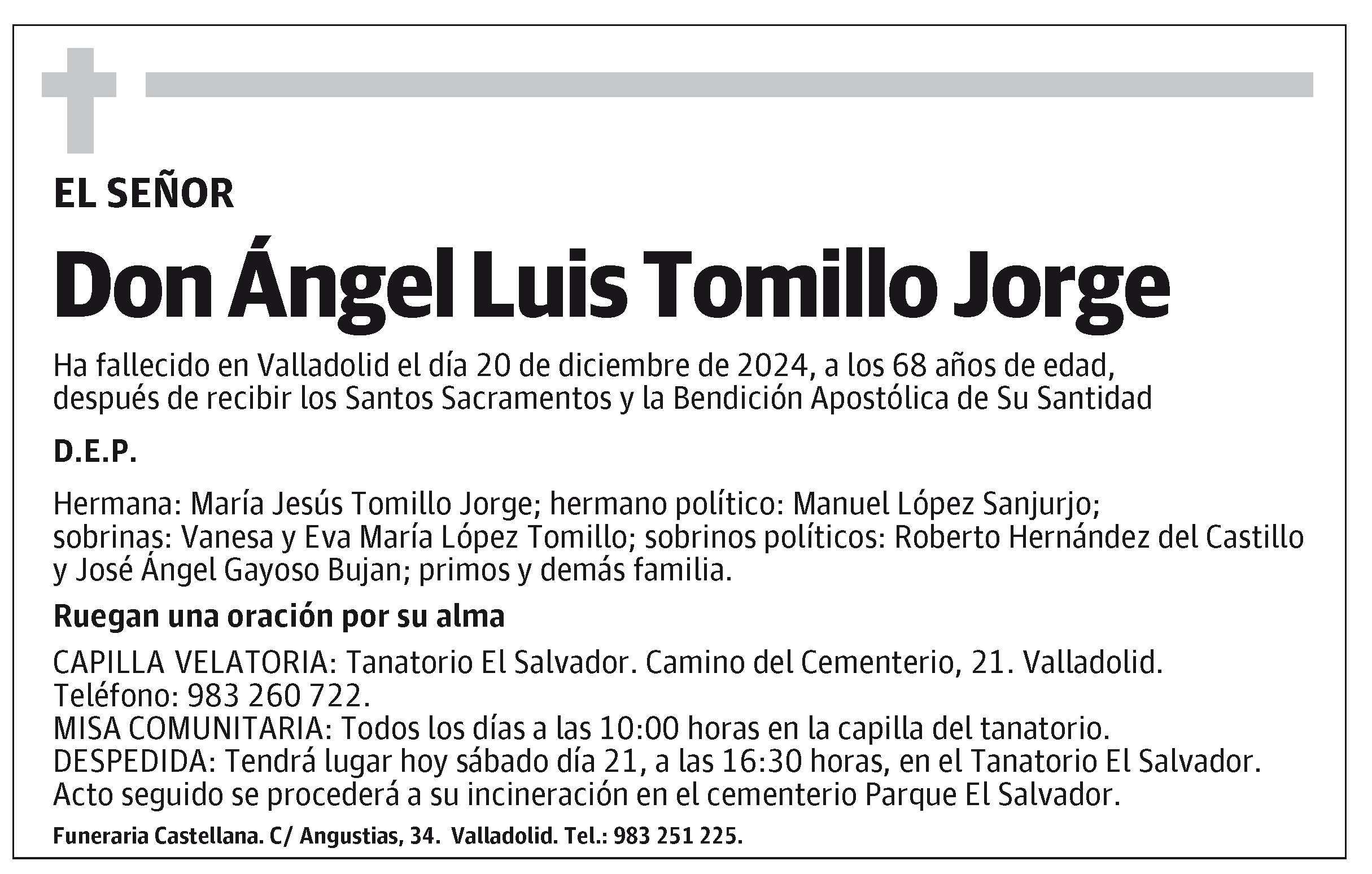 Ángel Luis Tomillo Jorge