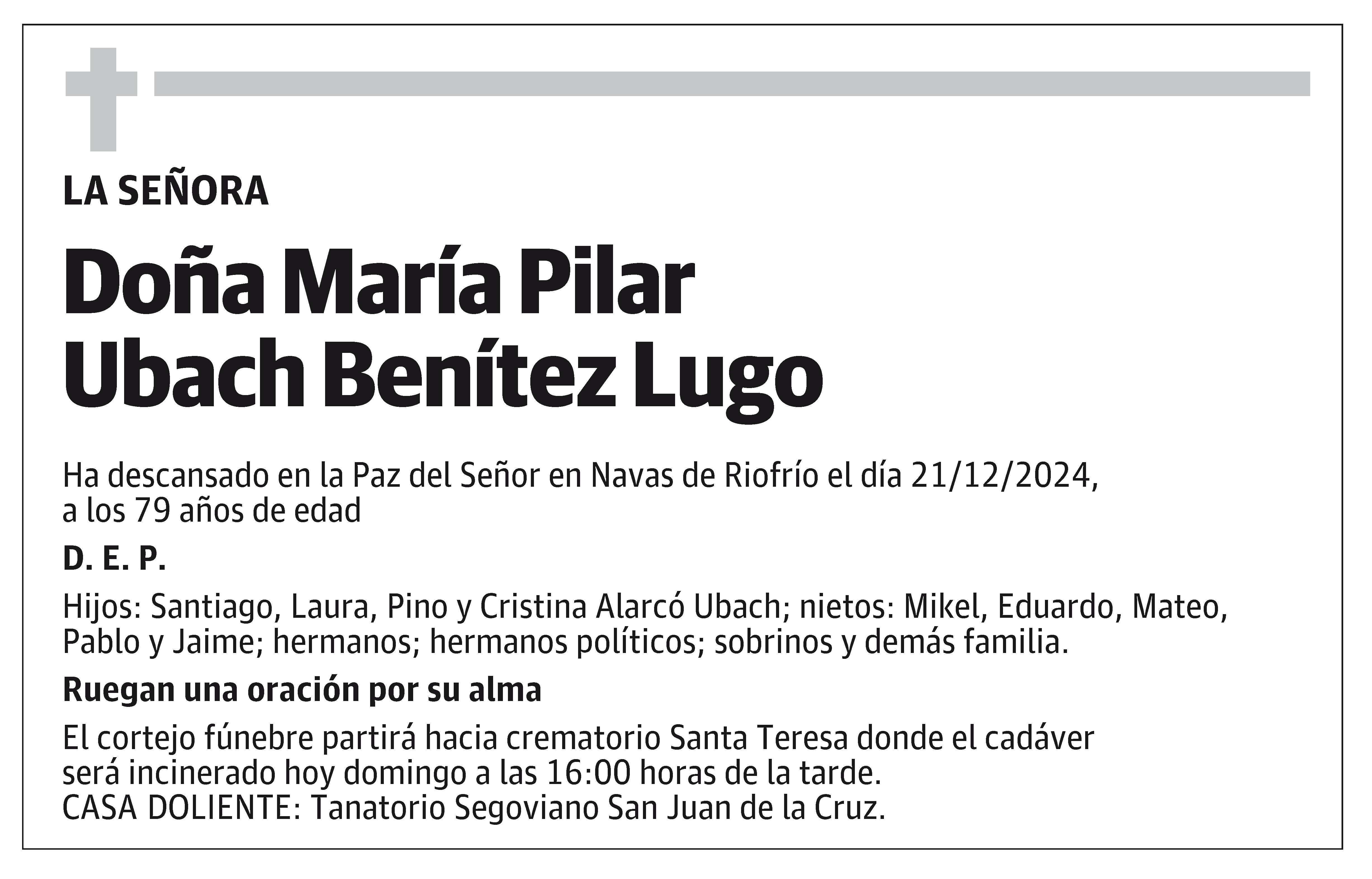 María Pilar Ubach Benítez Lugo