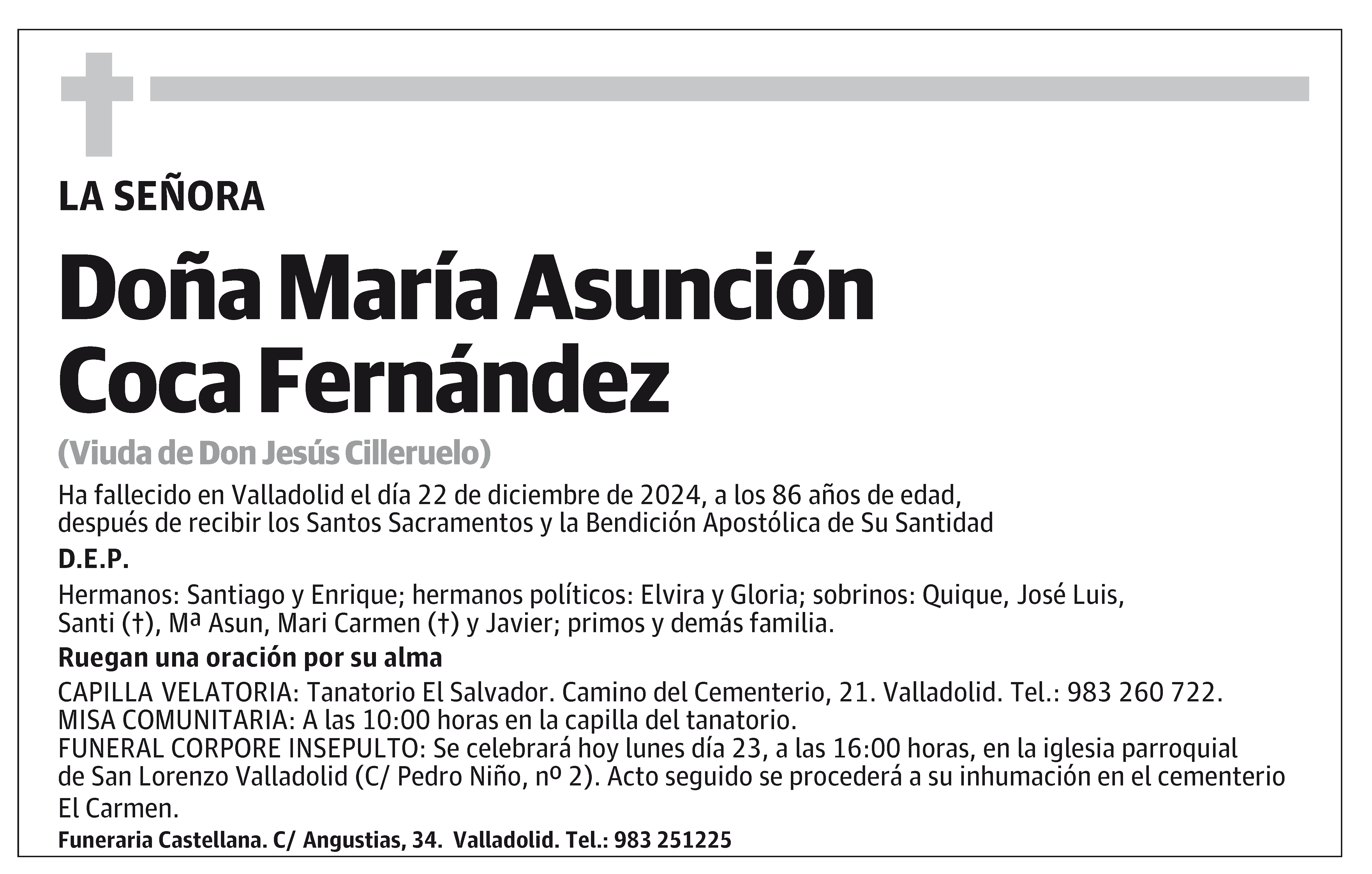 María Asunción Coca Fernández