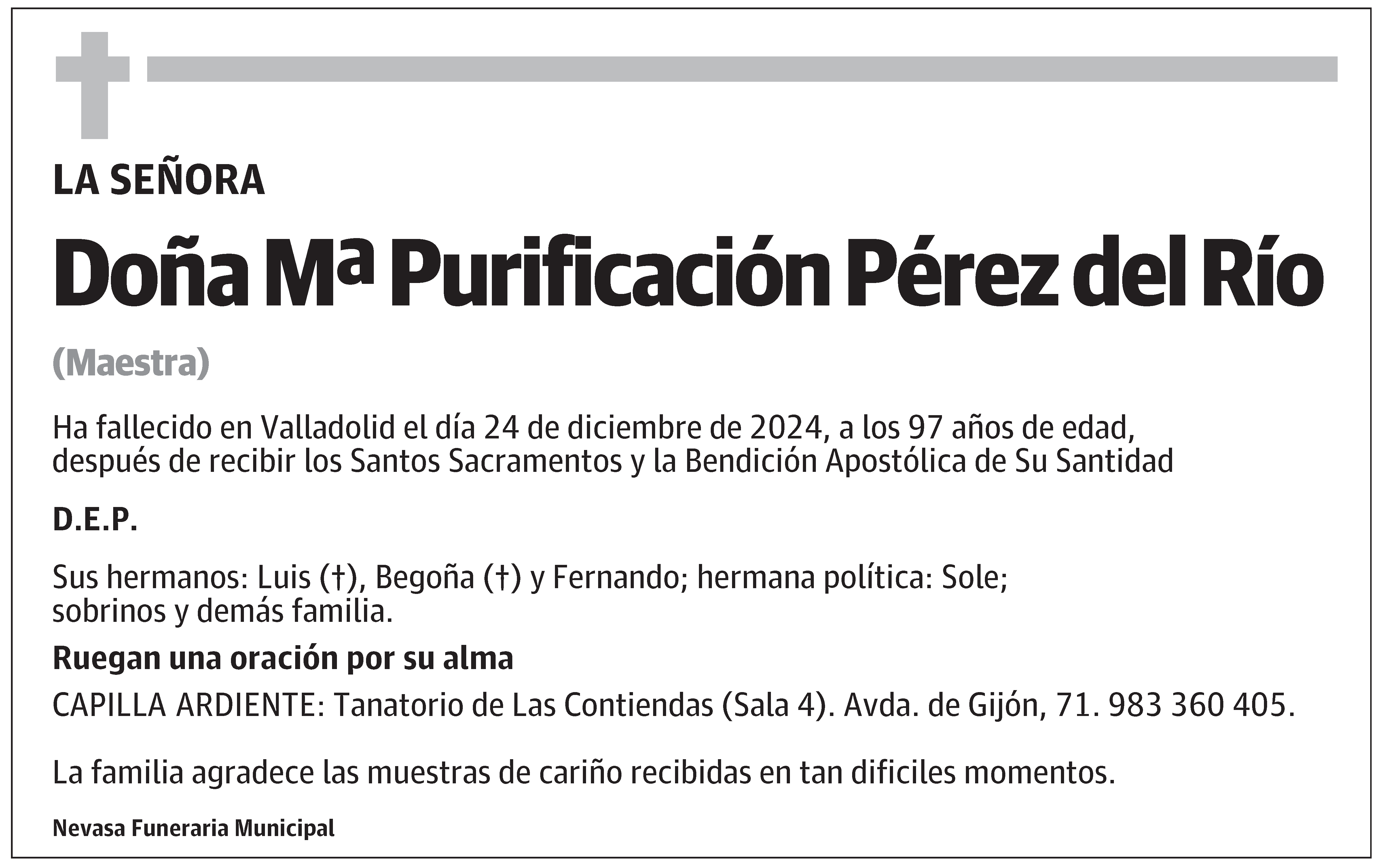 Mª Purificación Pérez del Río