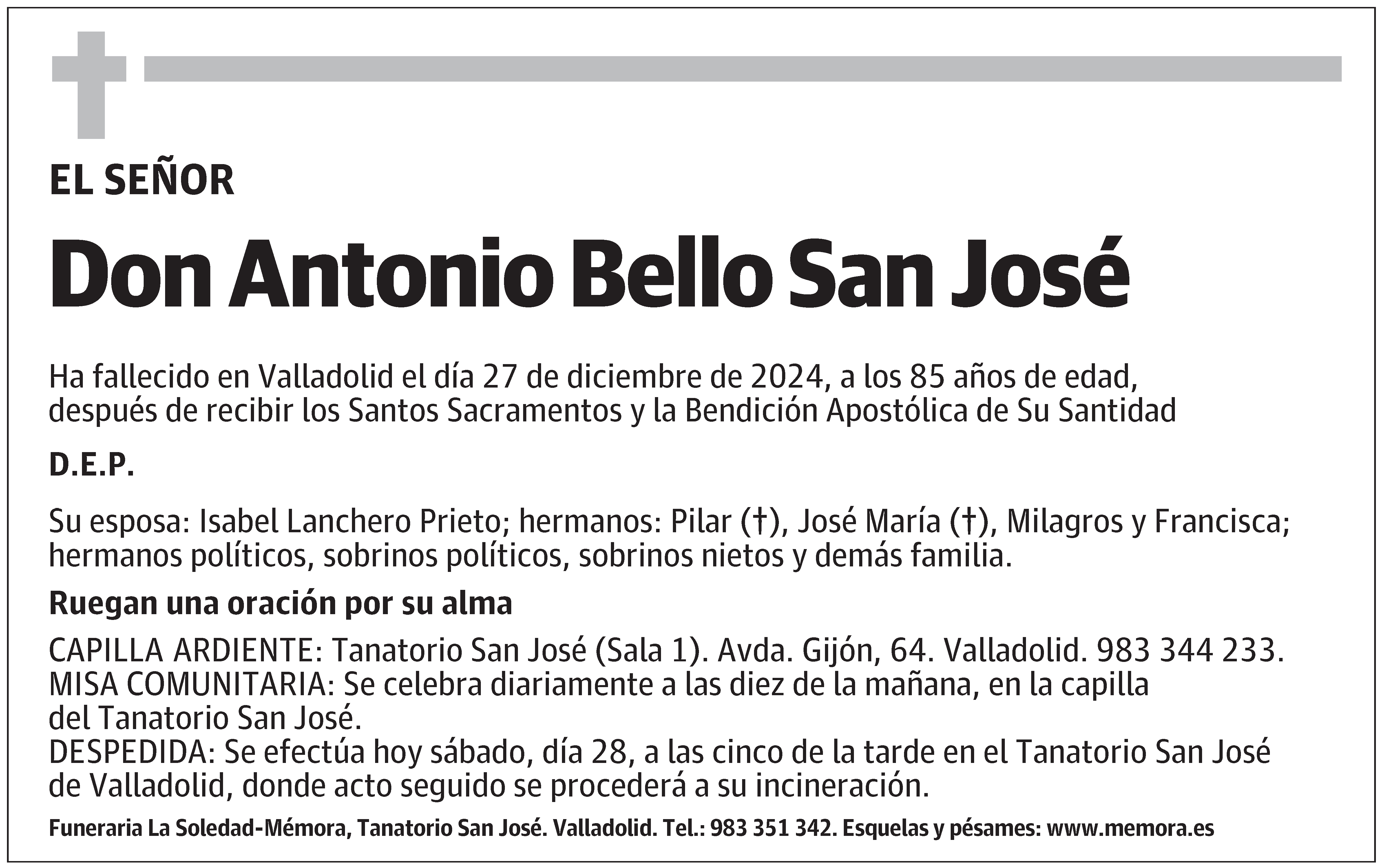 Antonio Bello San José