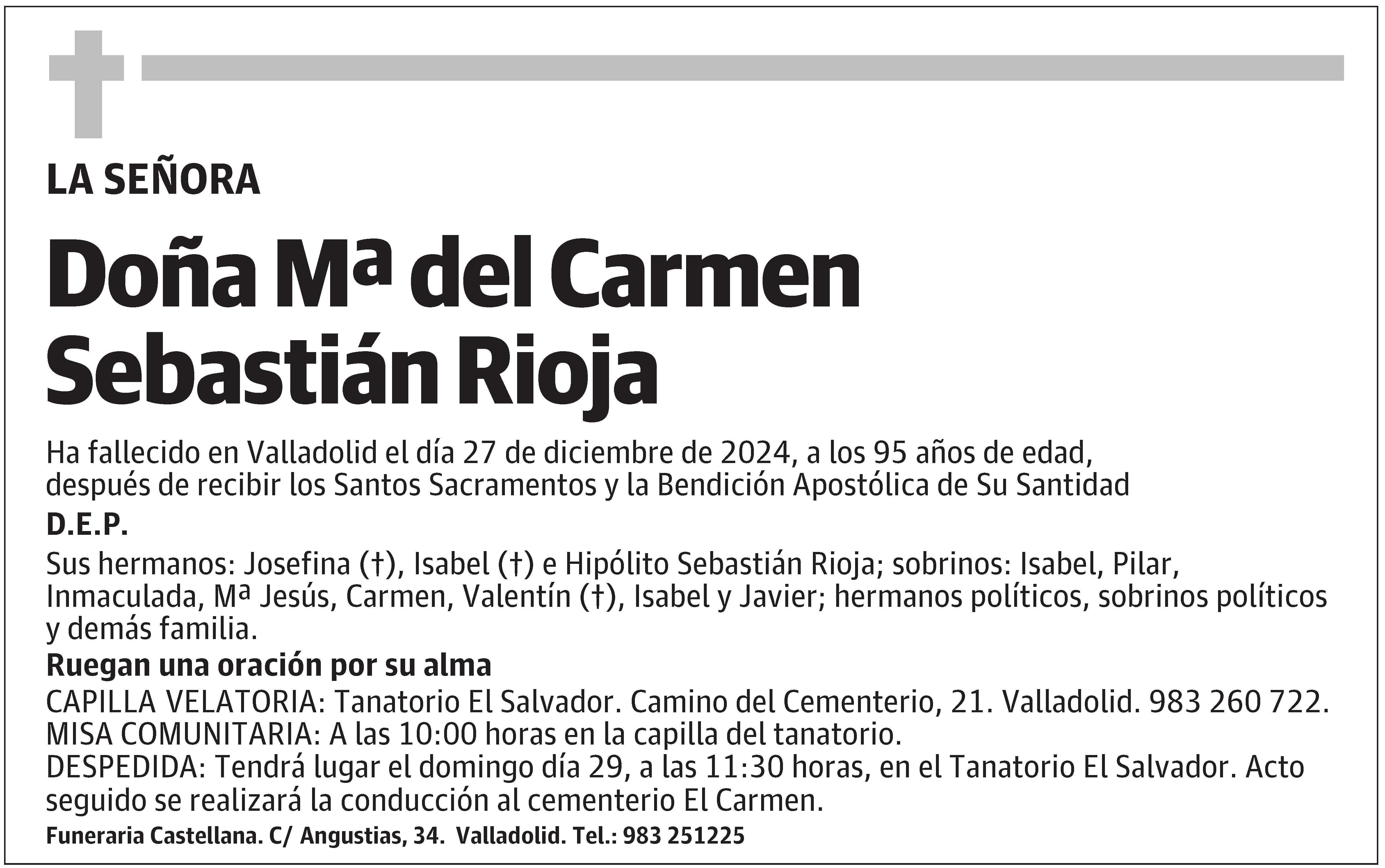 Mª del Carmen Sebastián Rioja