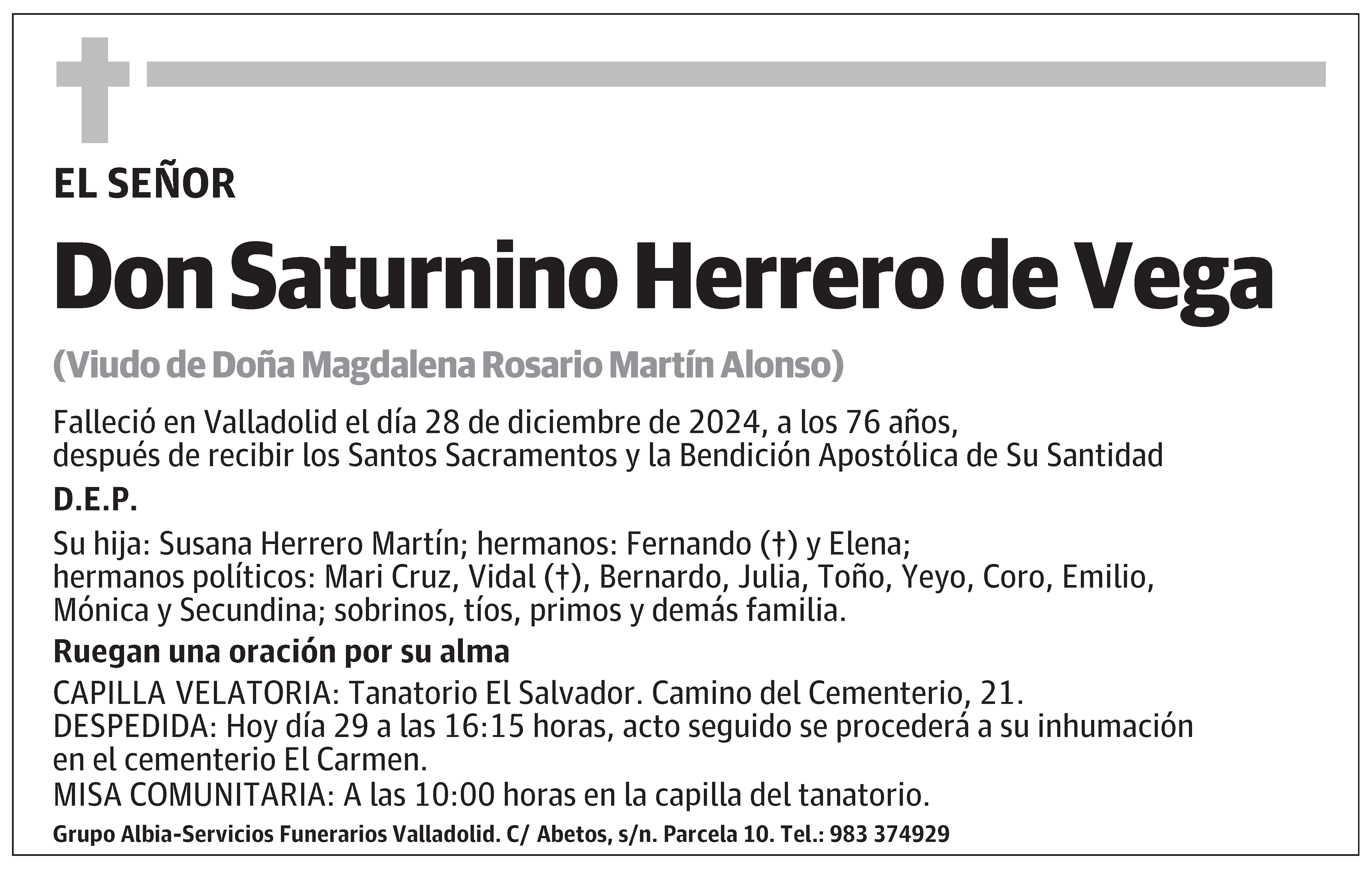 Saturnino Herrero de Vega