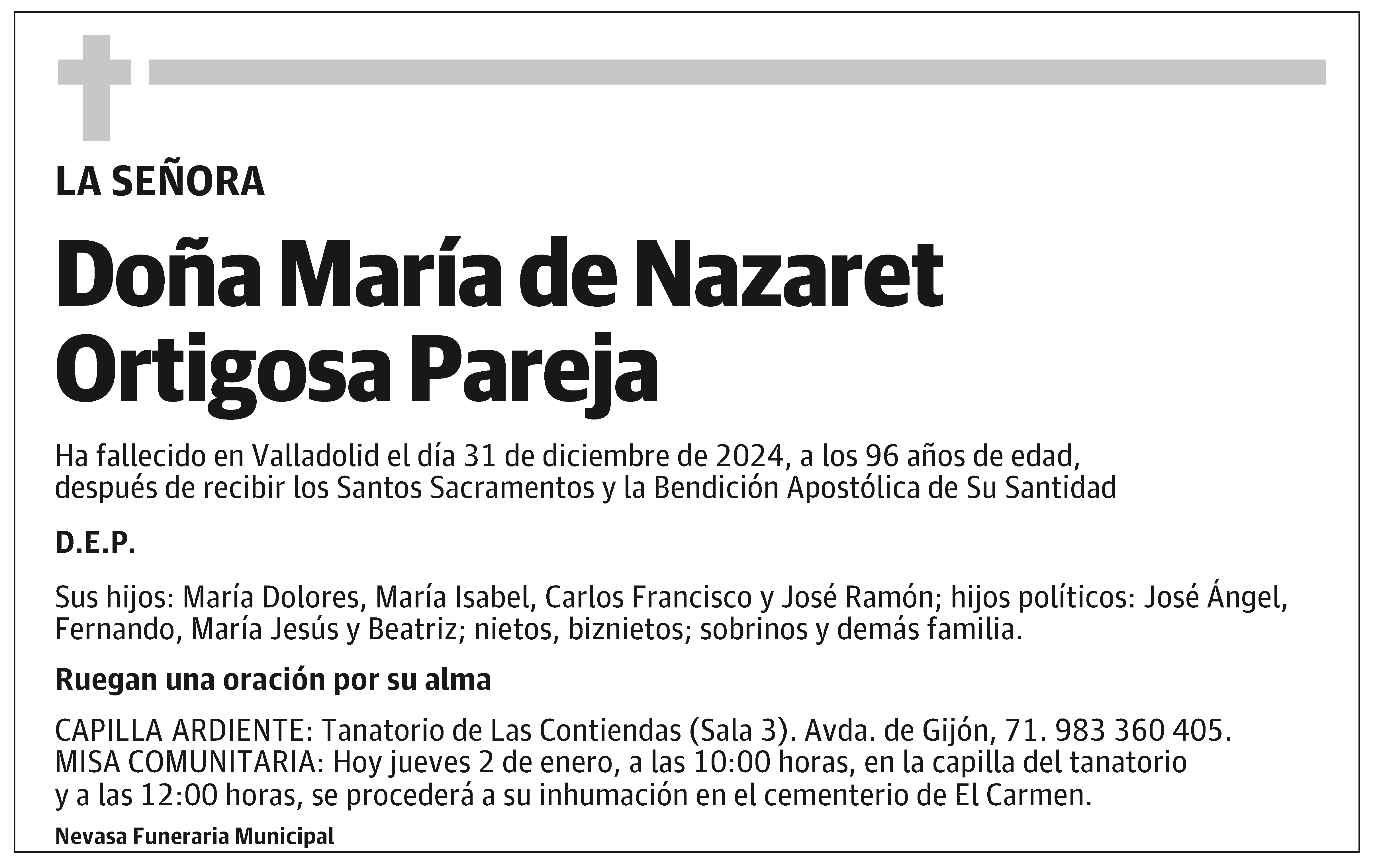 María de Nazaret Ortigosa Pareja