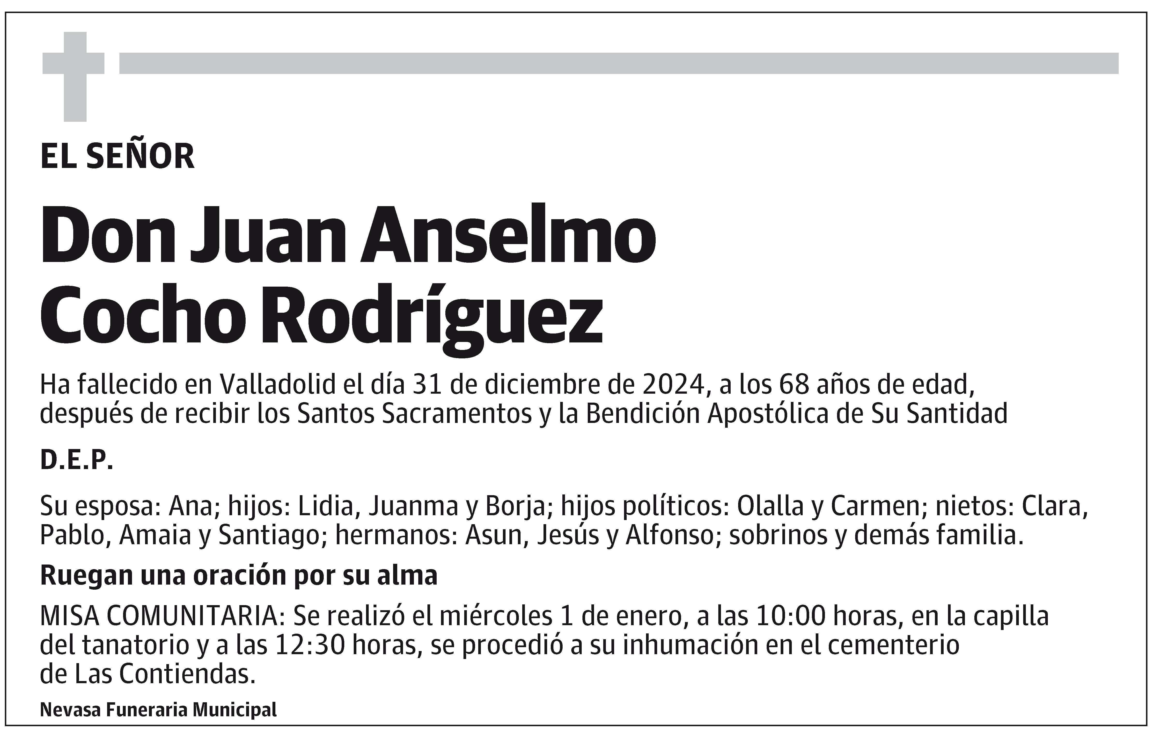 Juan Anselmo Cocho Rodríguez