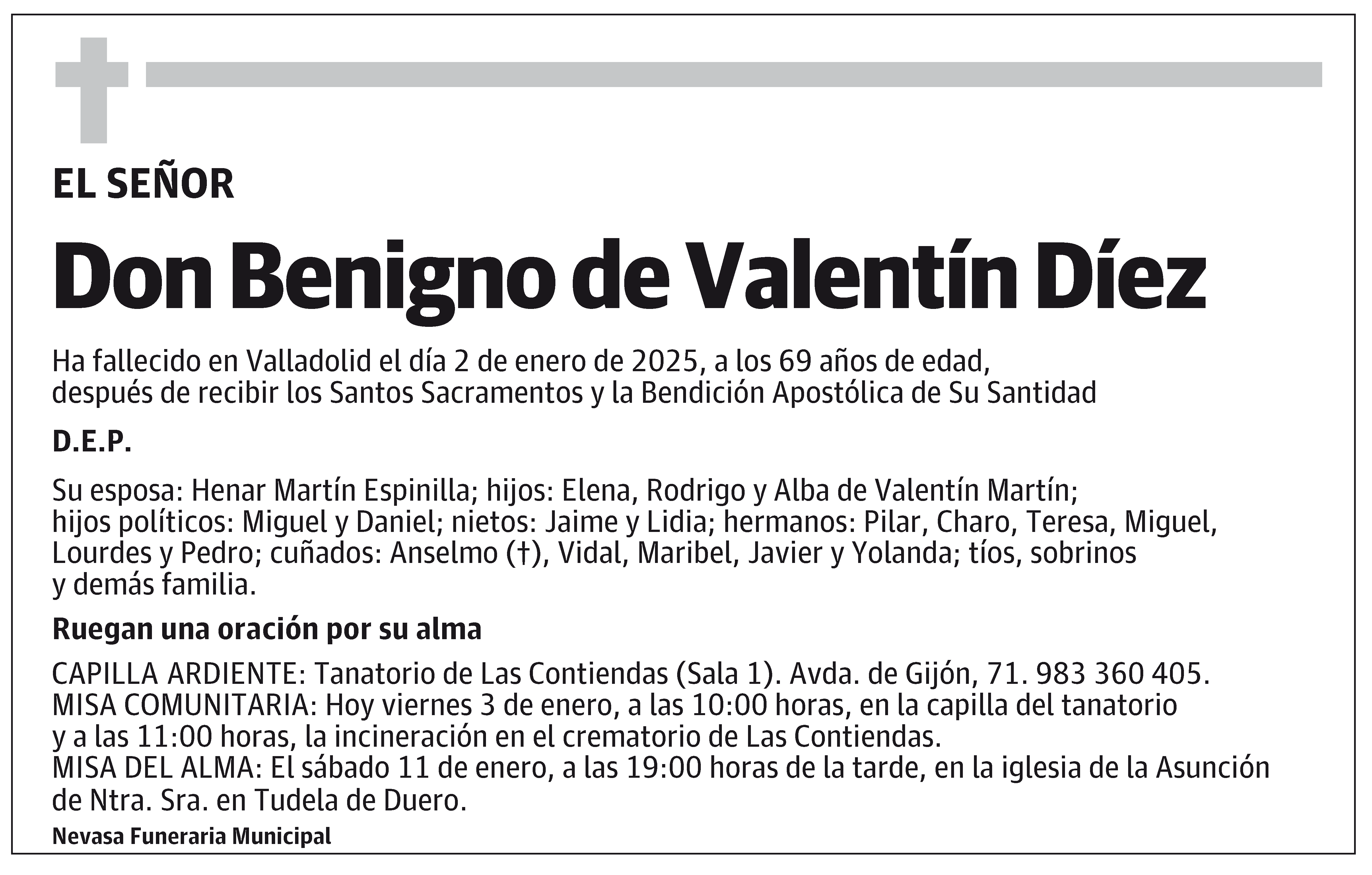 Benigno de Valentín Díez