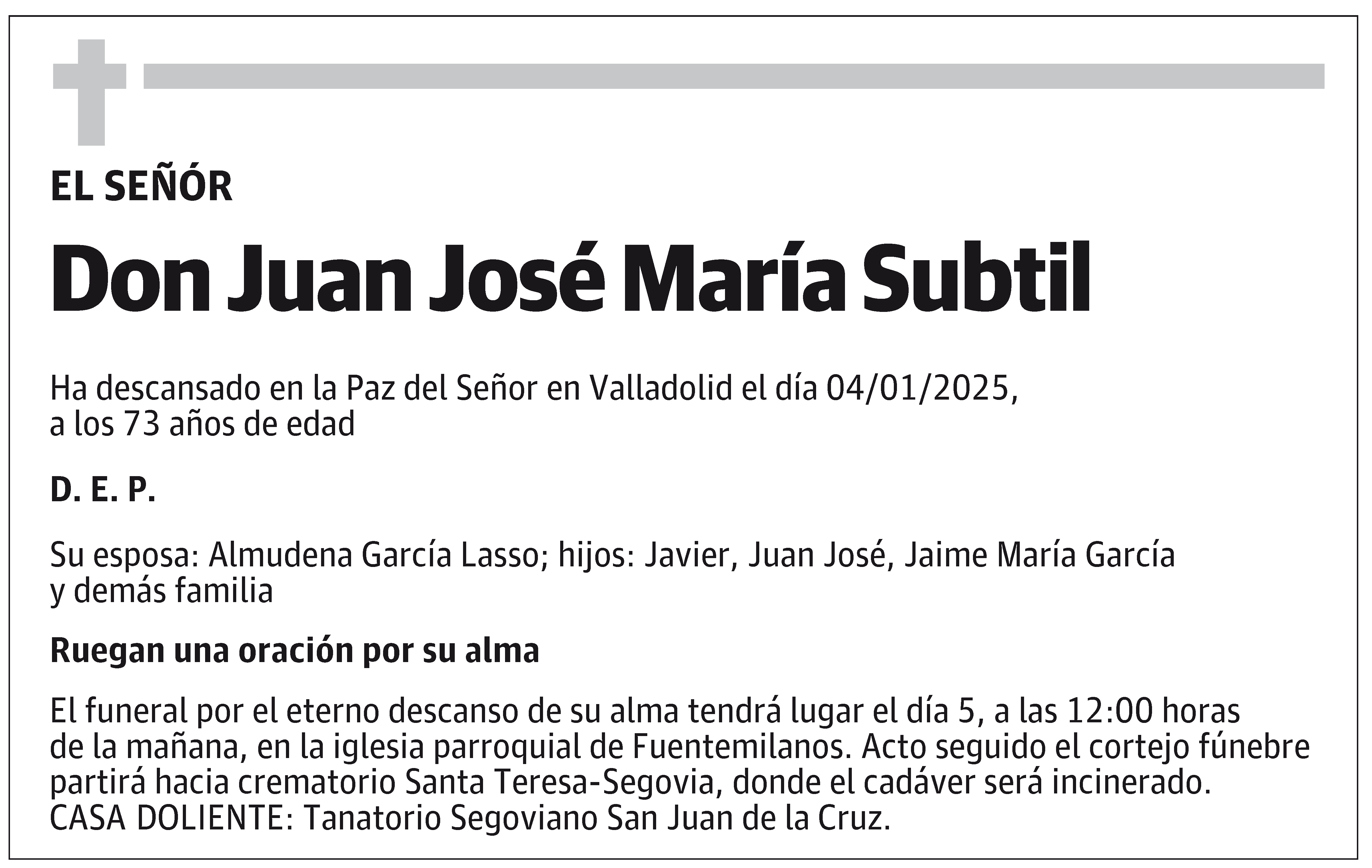 Juan José María Subtil