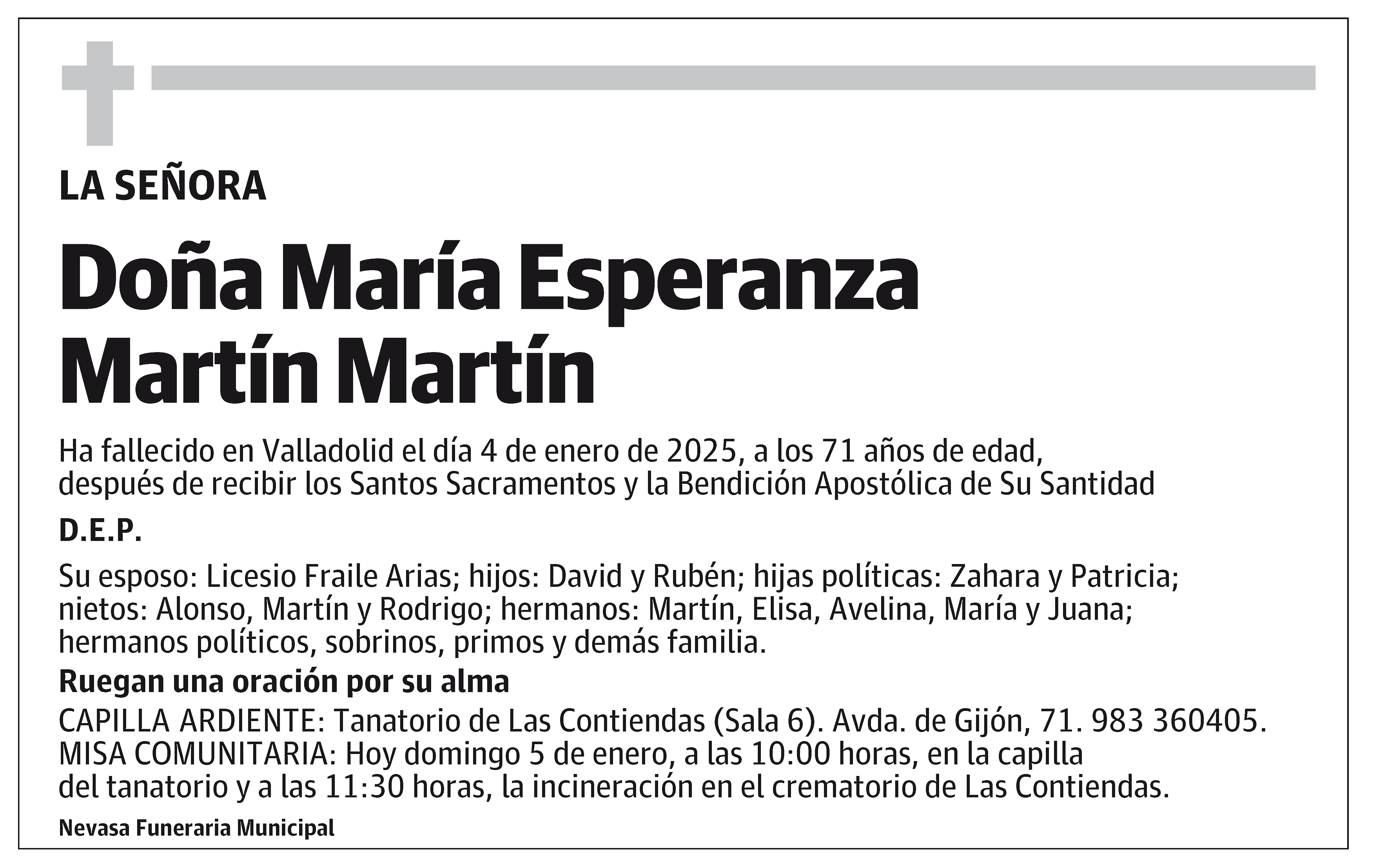 María Esperanza Martín Martín