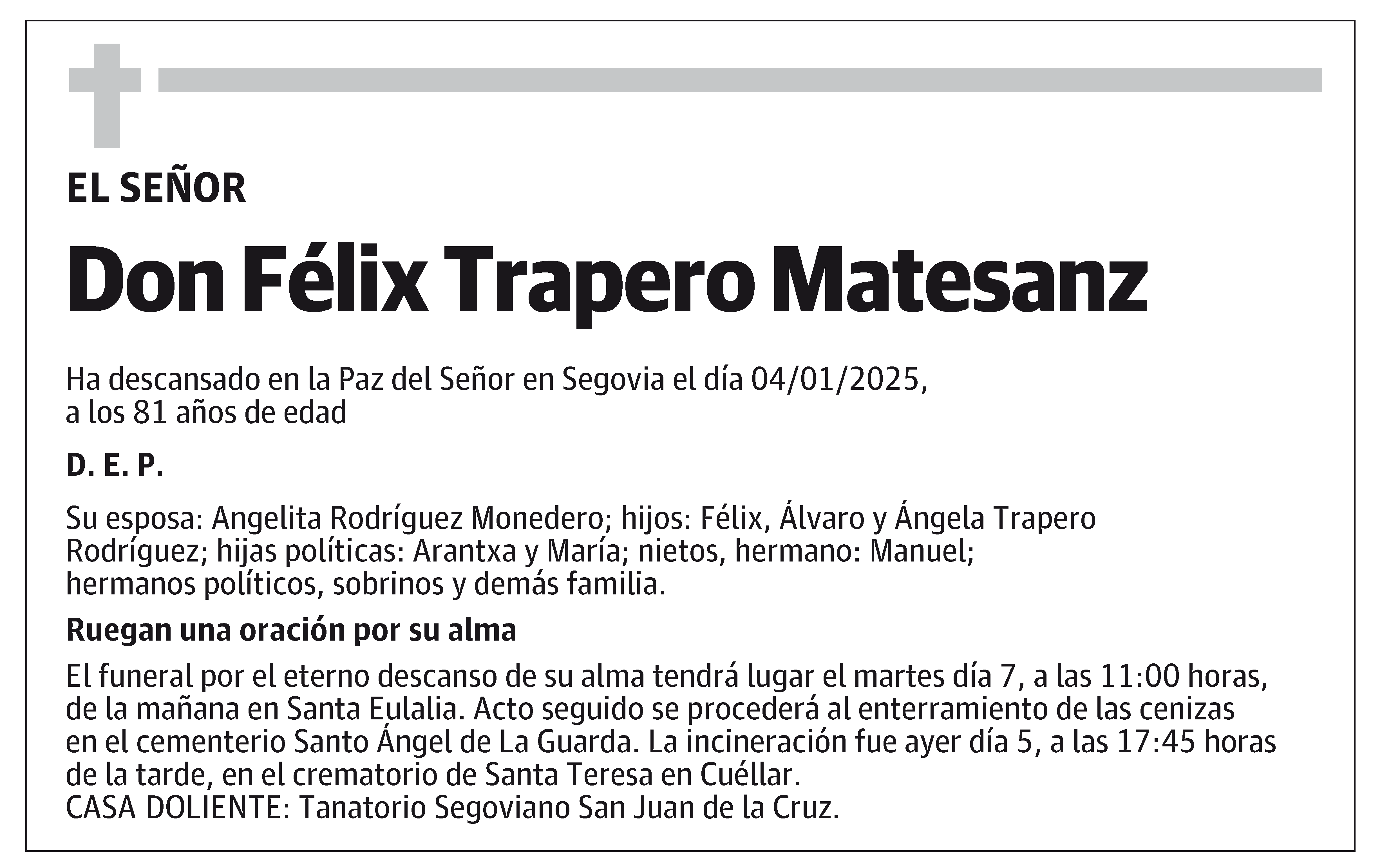 Félix Trapero Matesanz