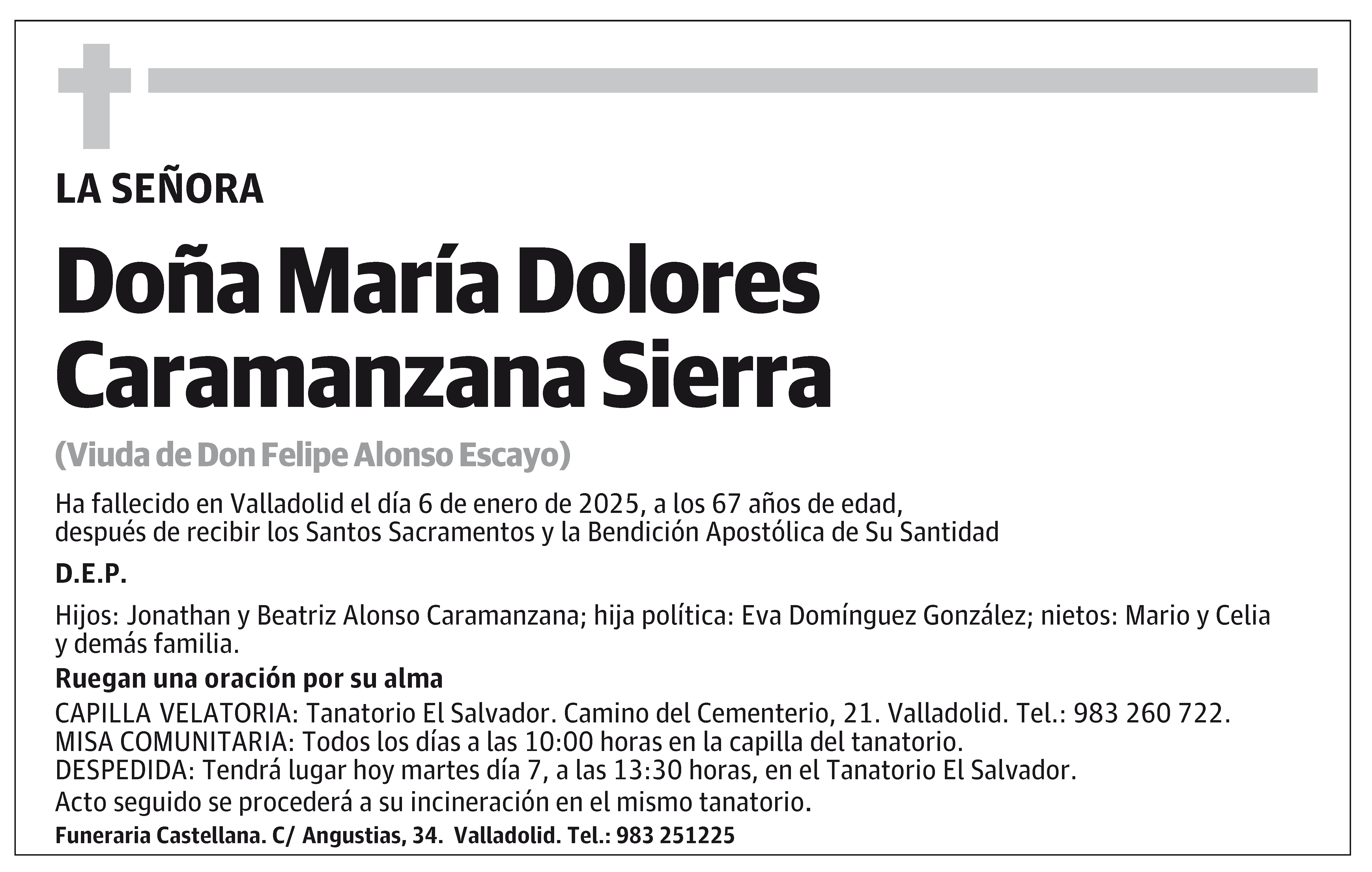 María Dolores Caramanzana Sierra