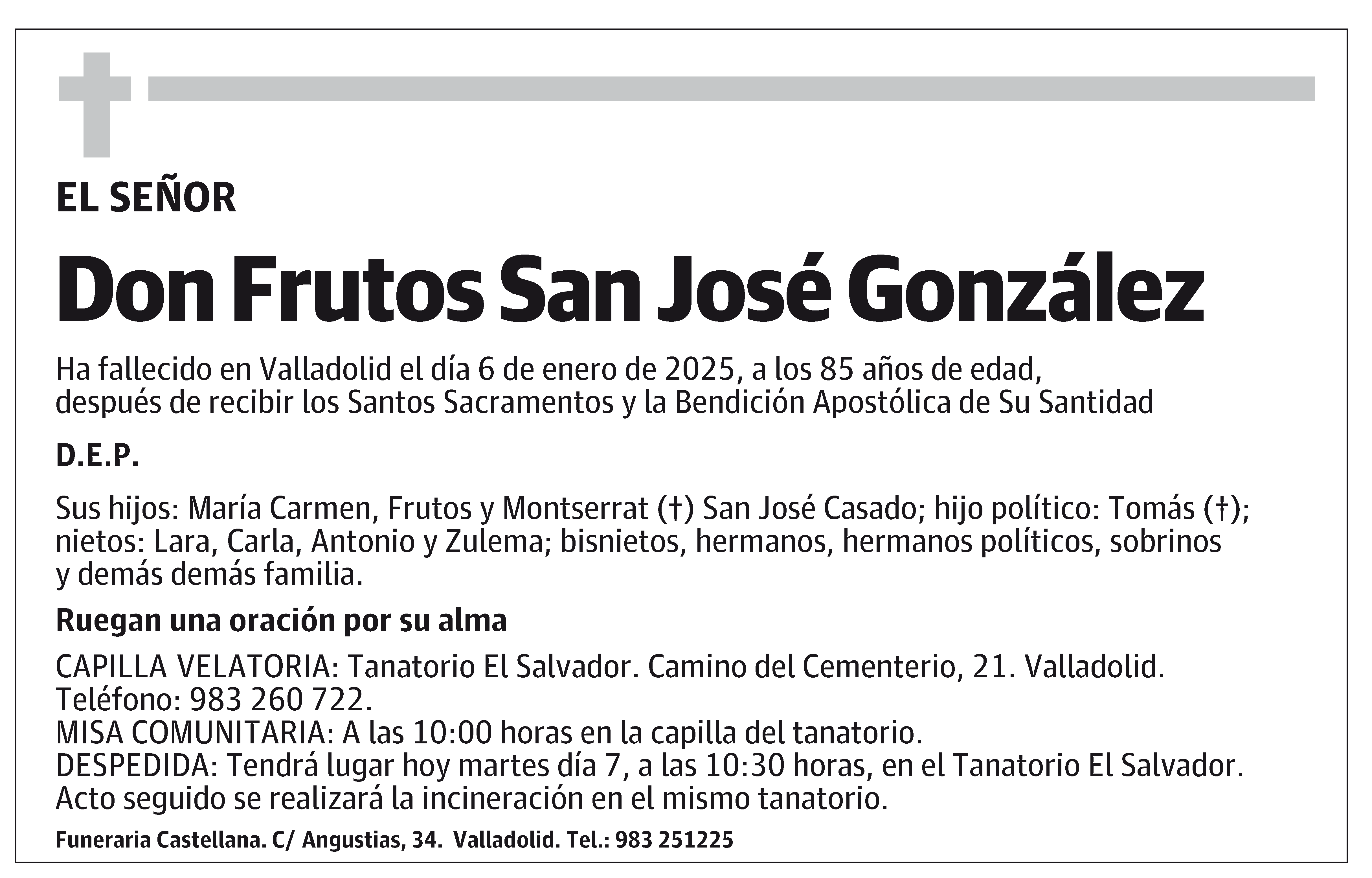 Frutos San José González