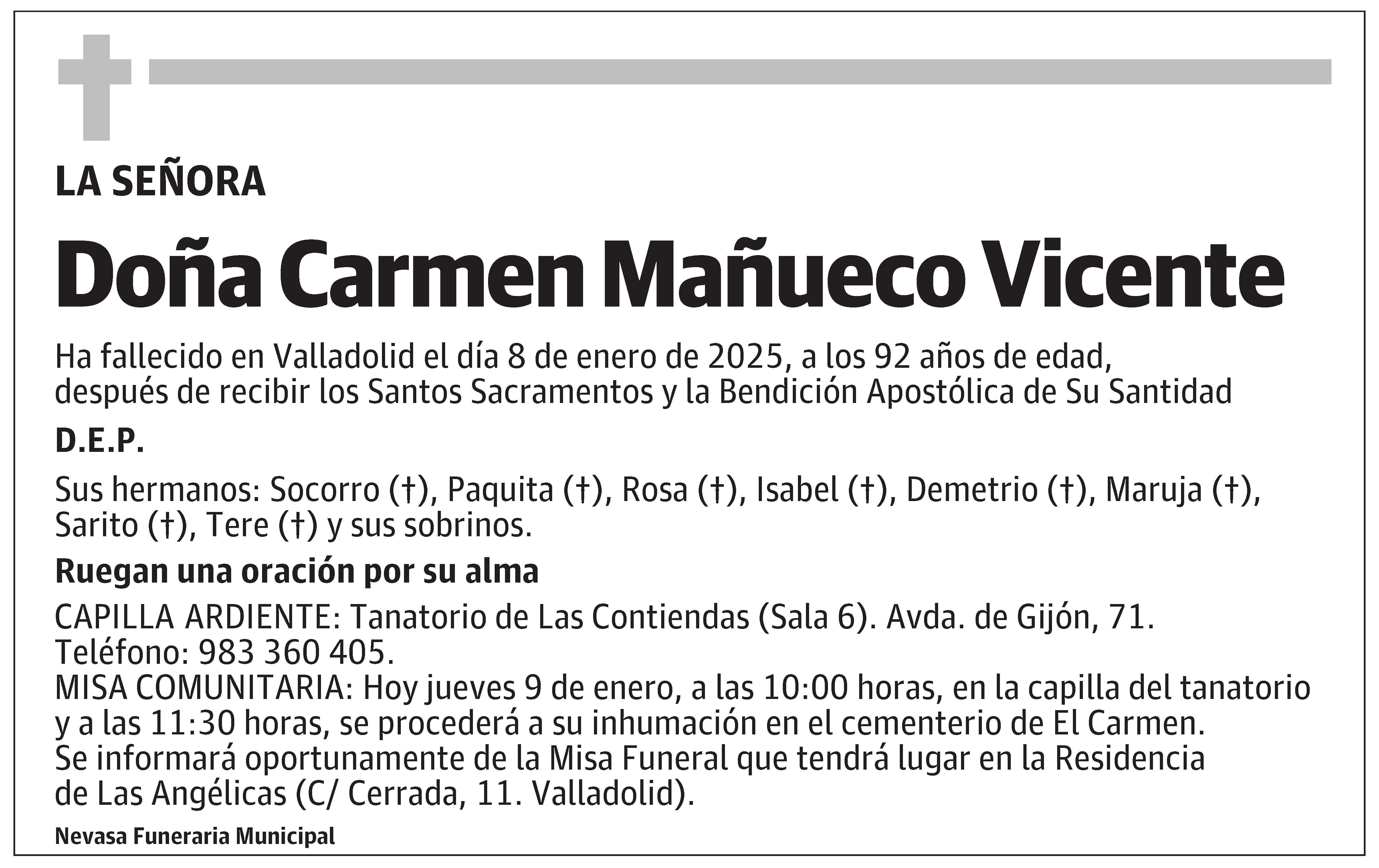 Carmen Mañueco Vicente