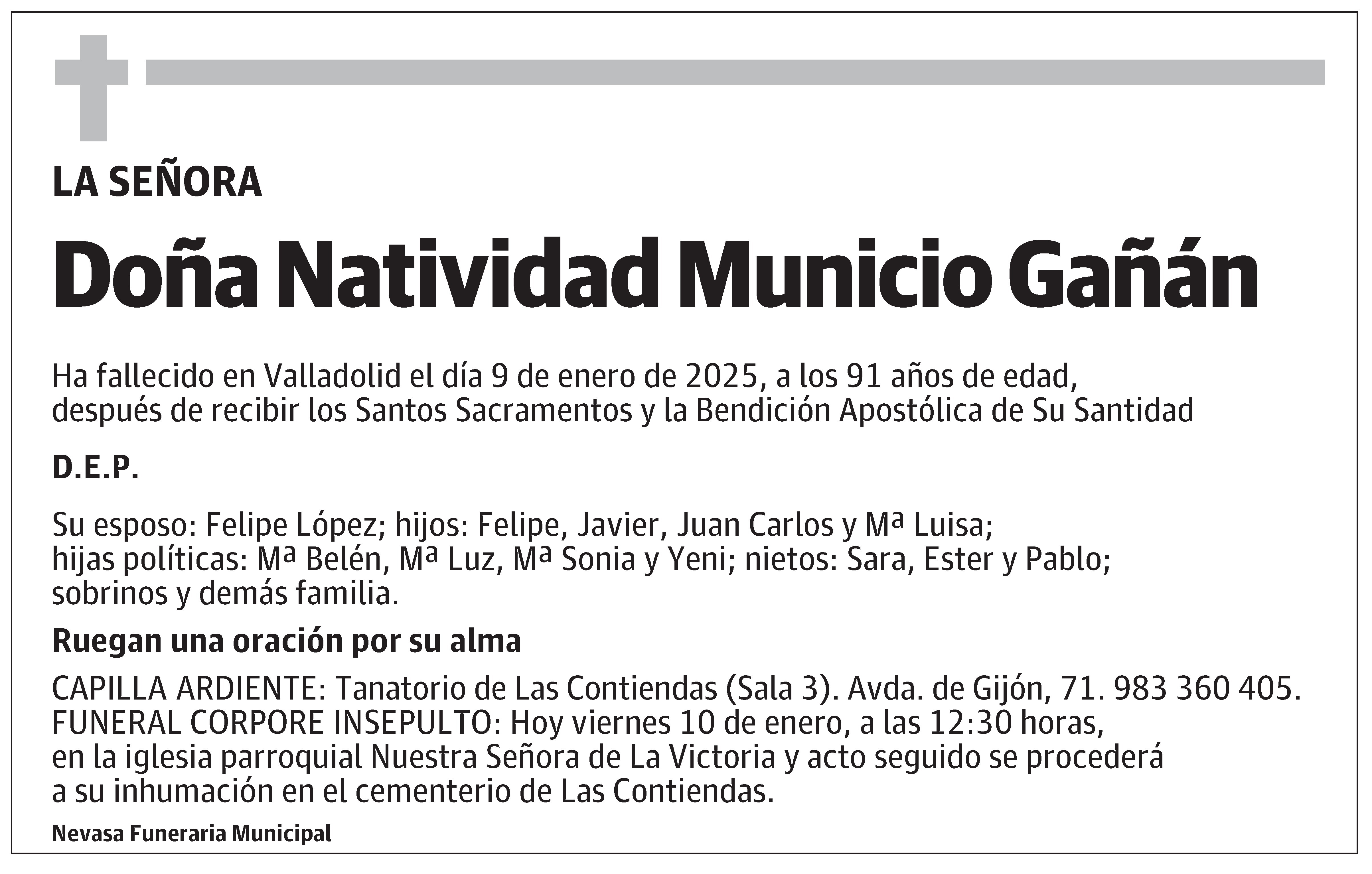 Natividad Municio Gañán