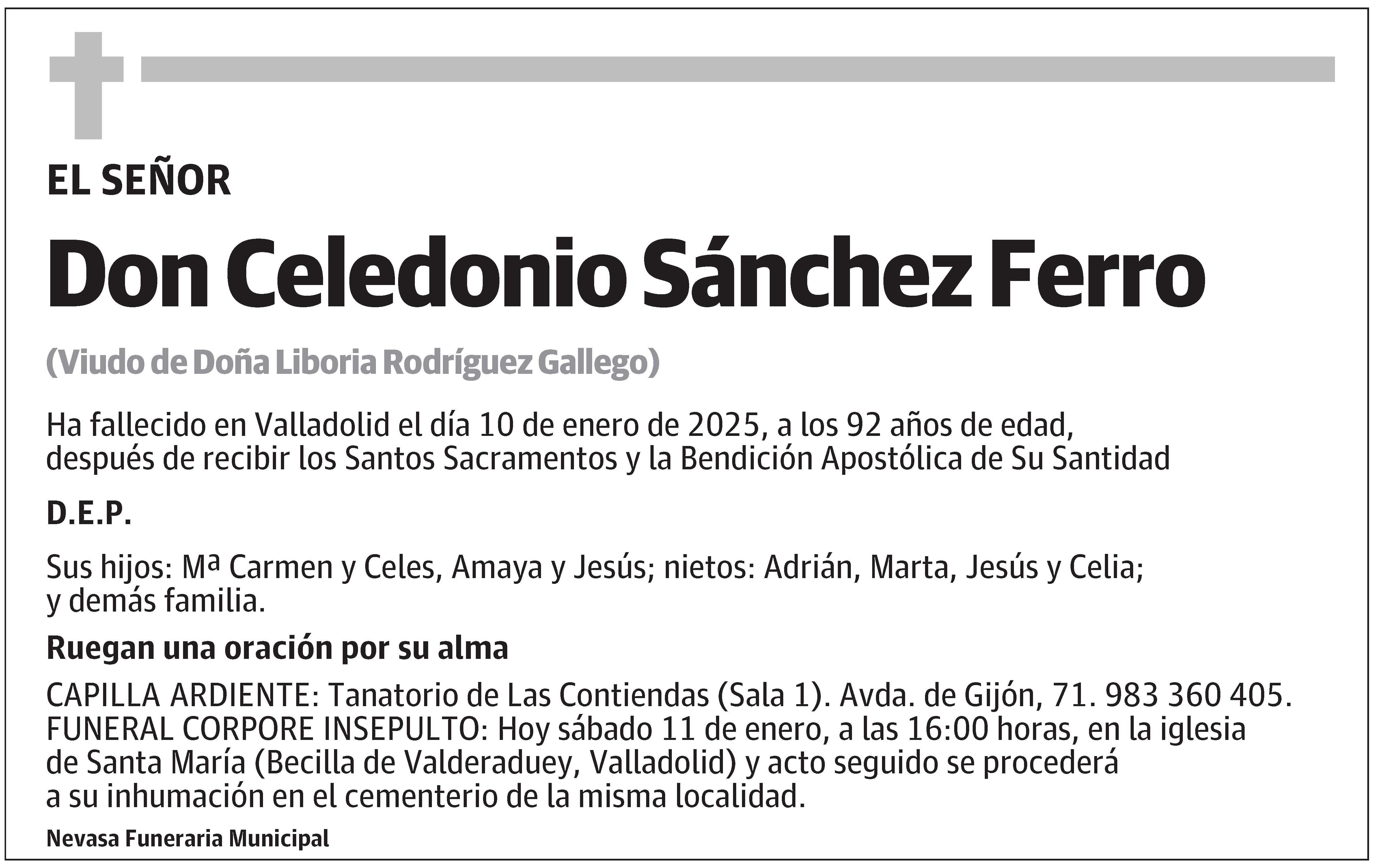 Celedonio Sánchez Ferro