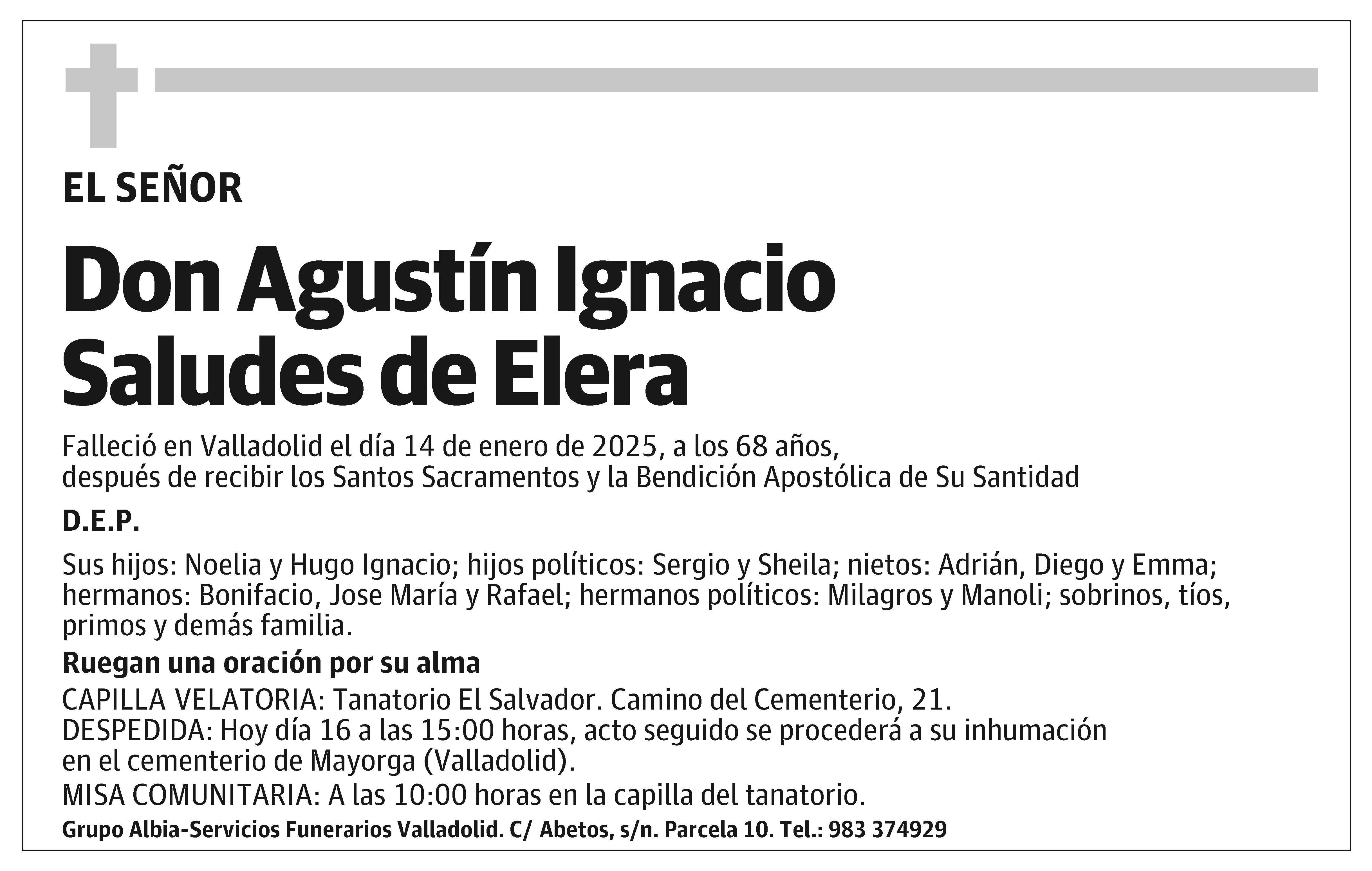 Agustín Ignacio Saludes de Elera