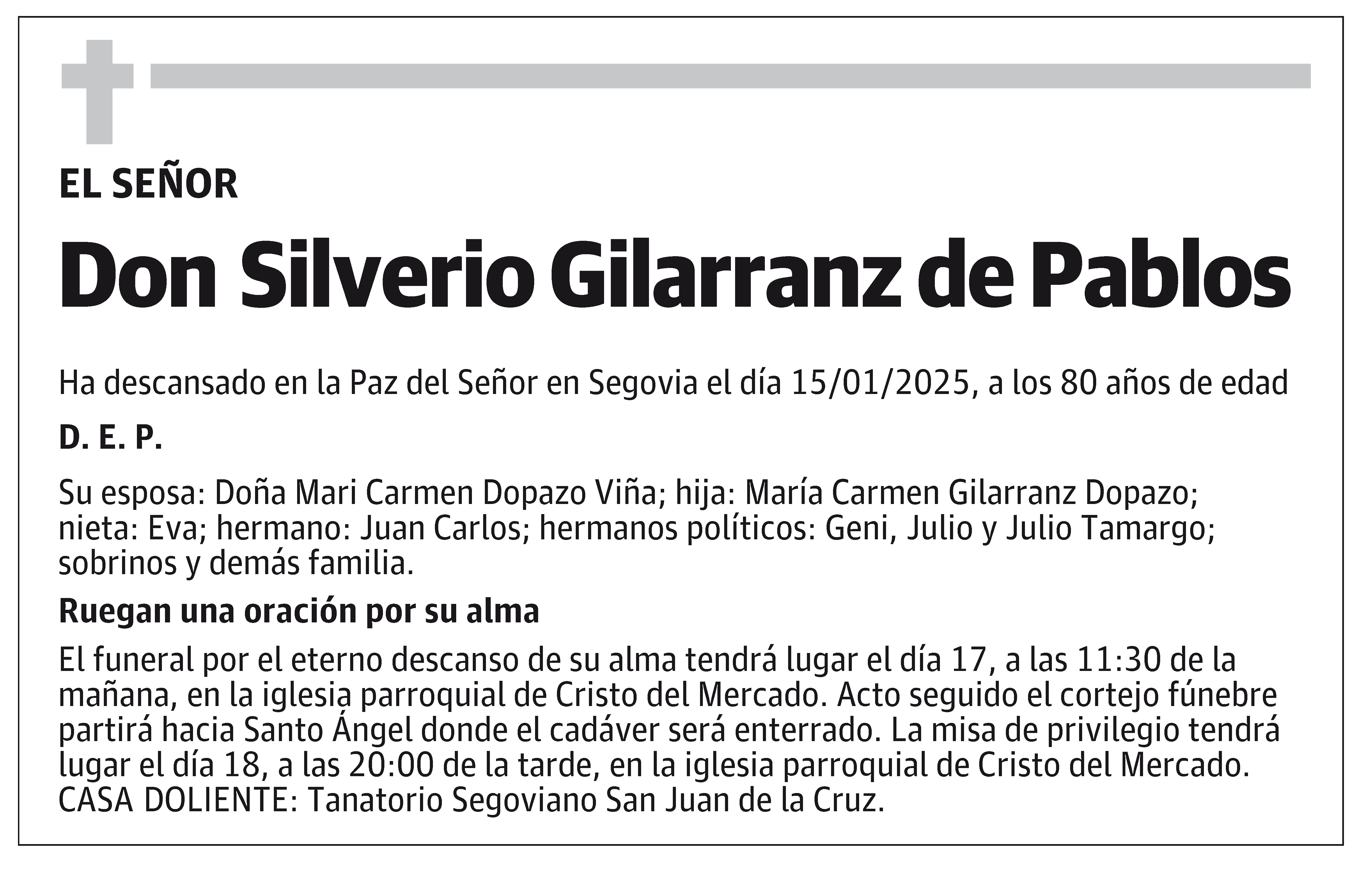 Silverio Gilarranz de Pablos