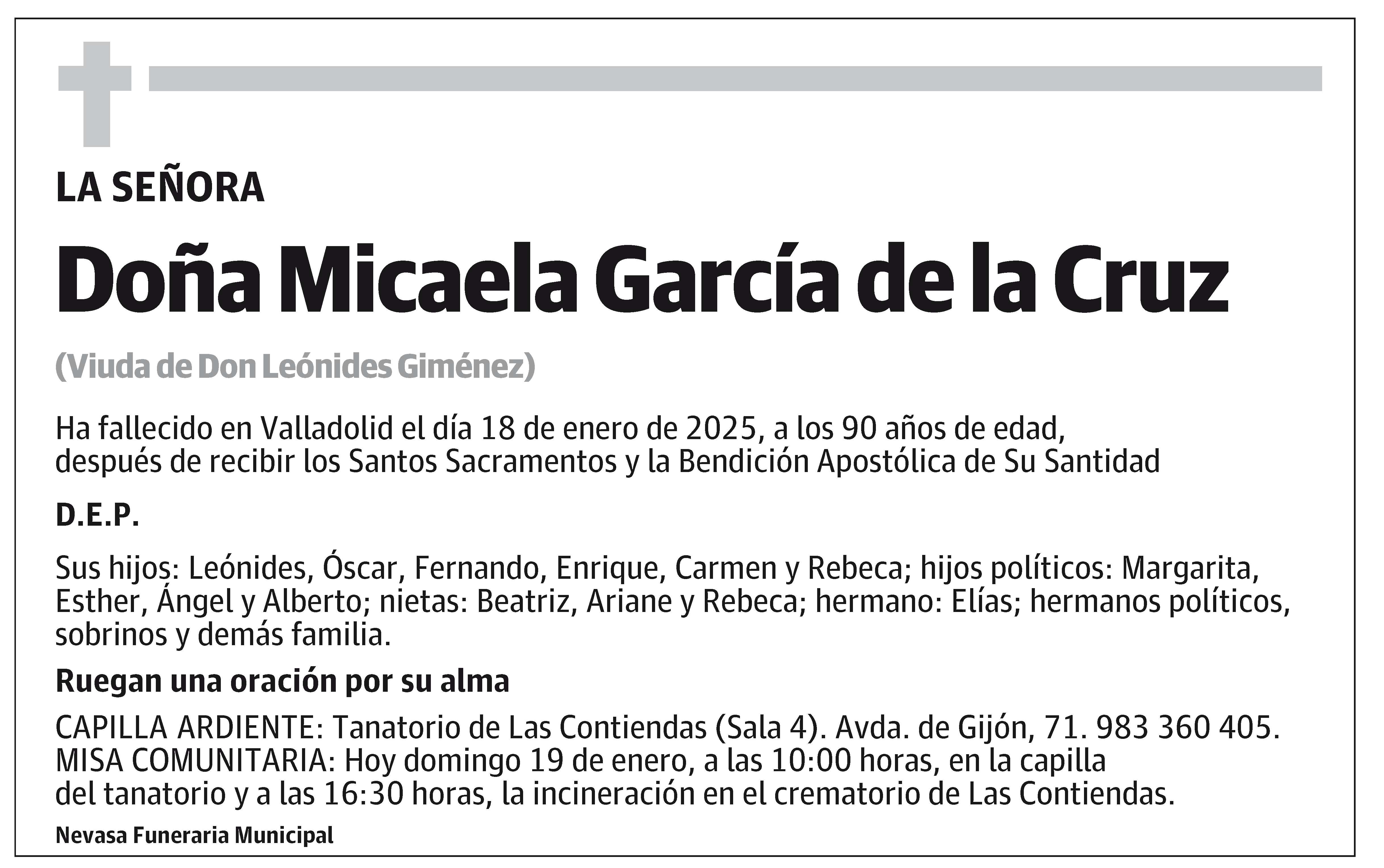 Micaela García de la Cruz