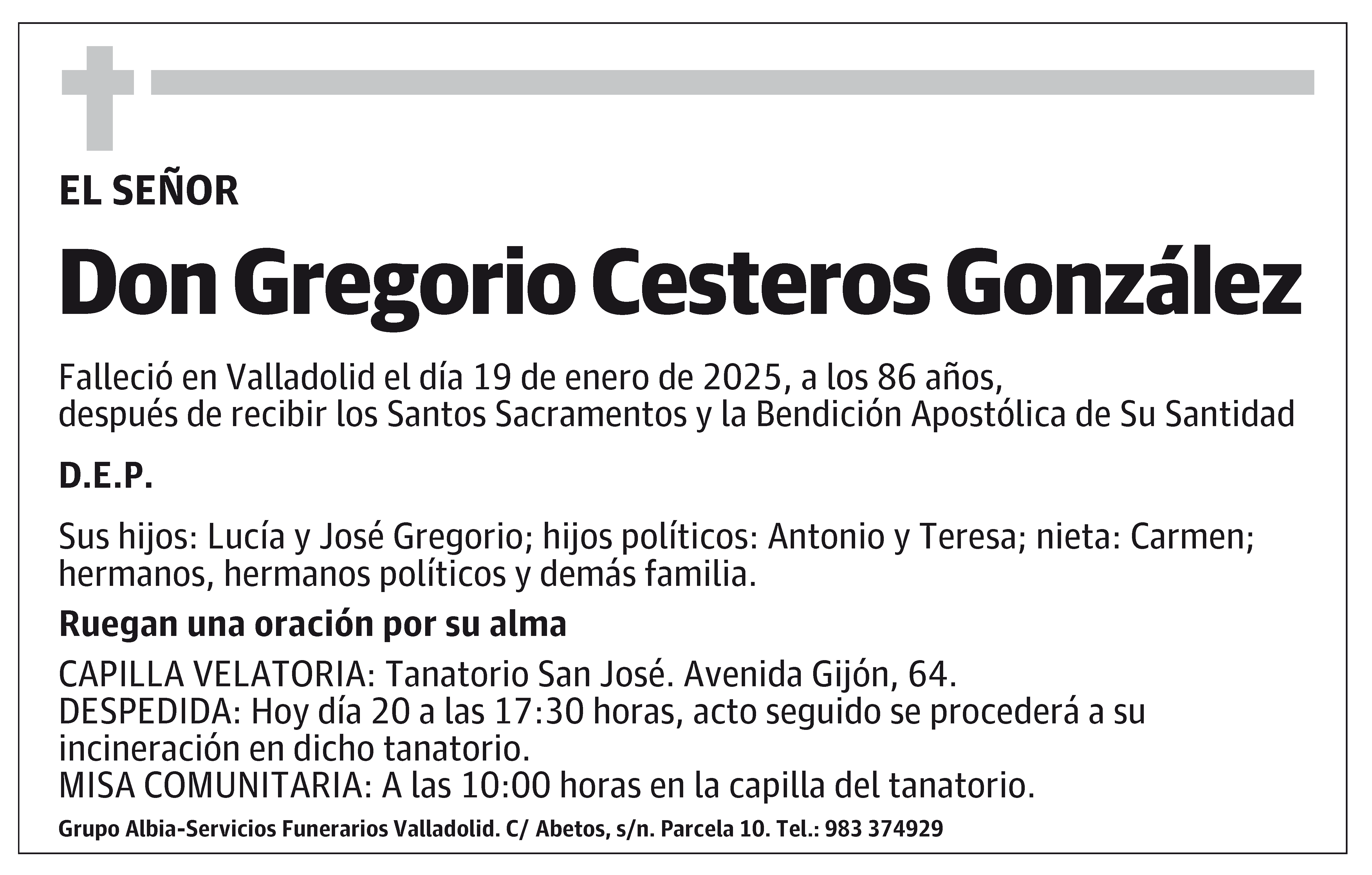 Gregorio Cesteros González